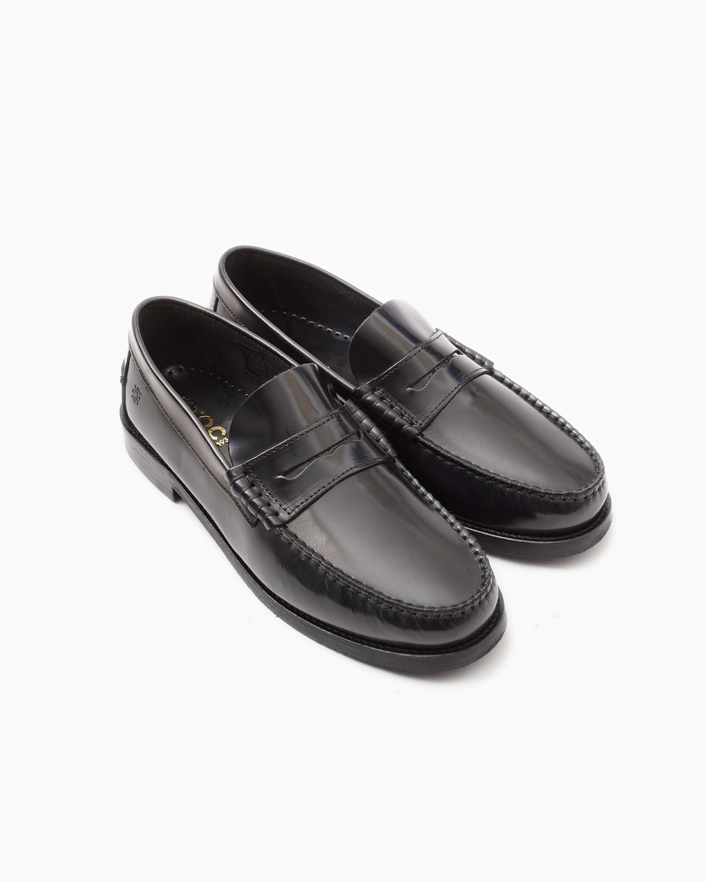 Black Dallas Polido Leather Loafer