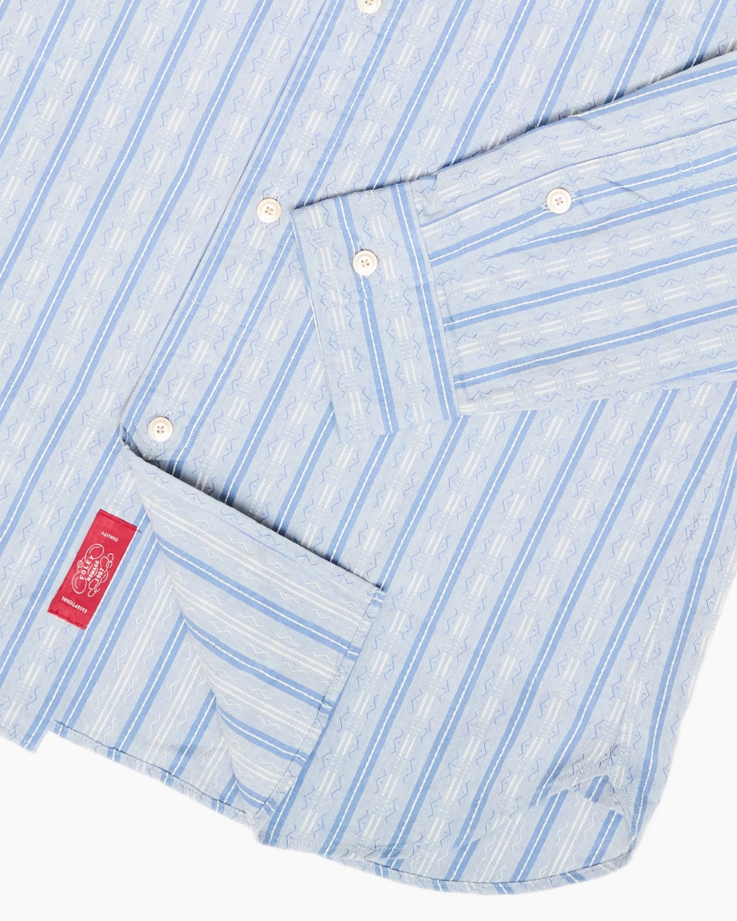 S1020 Blue Striped Work Shirt