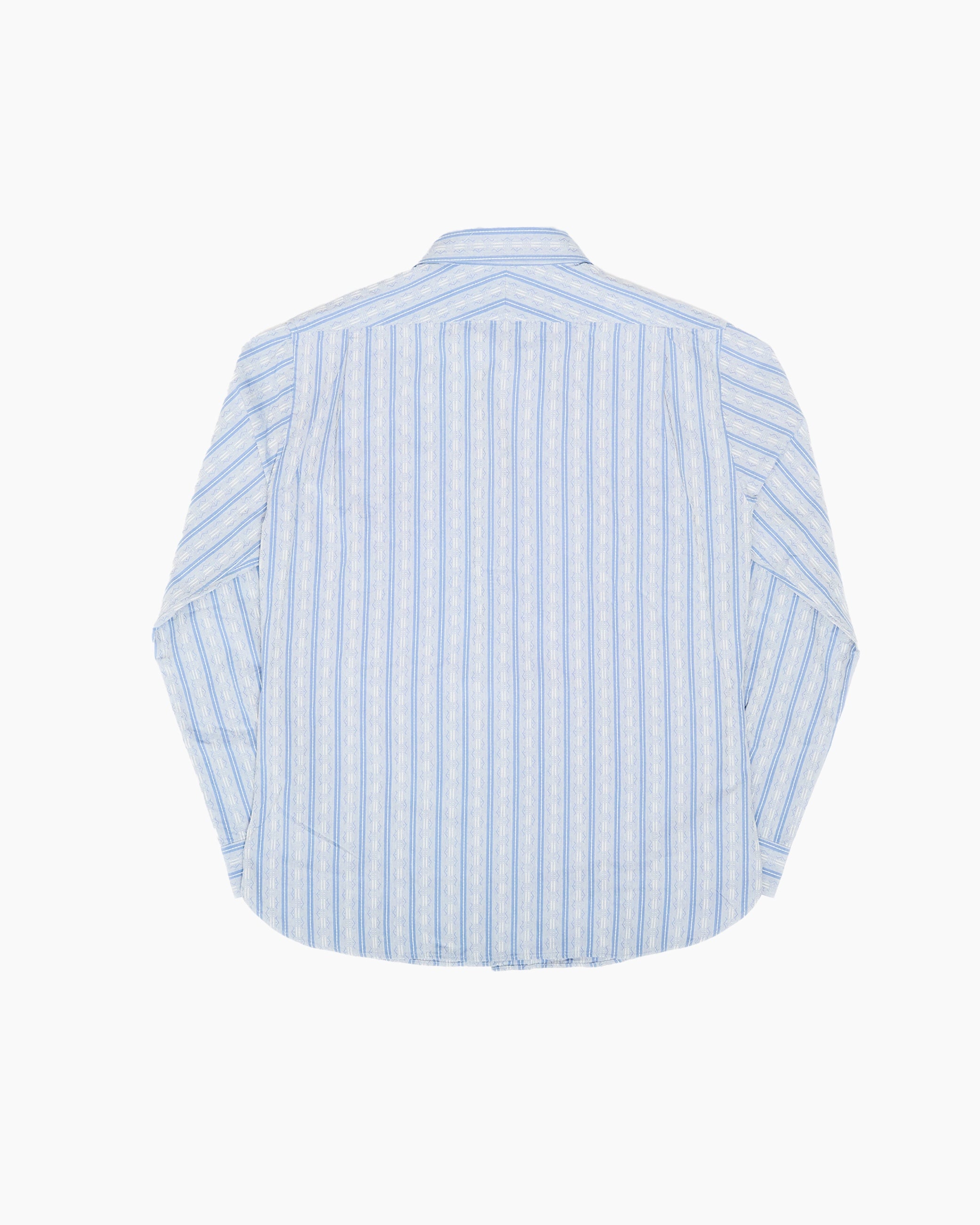 S1020 Blue Striped Work Shirt – JOHN SIMONS