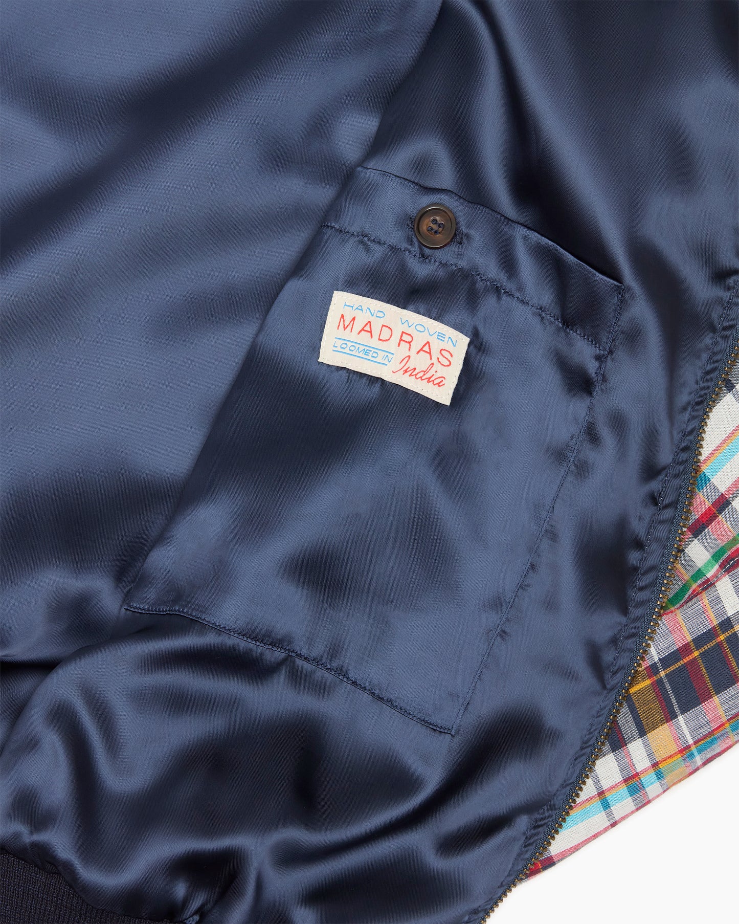 Navy Madras Surf Jacket