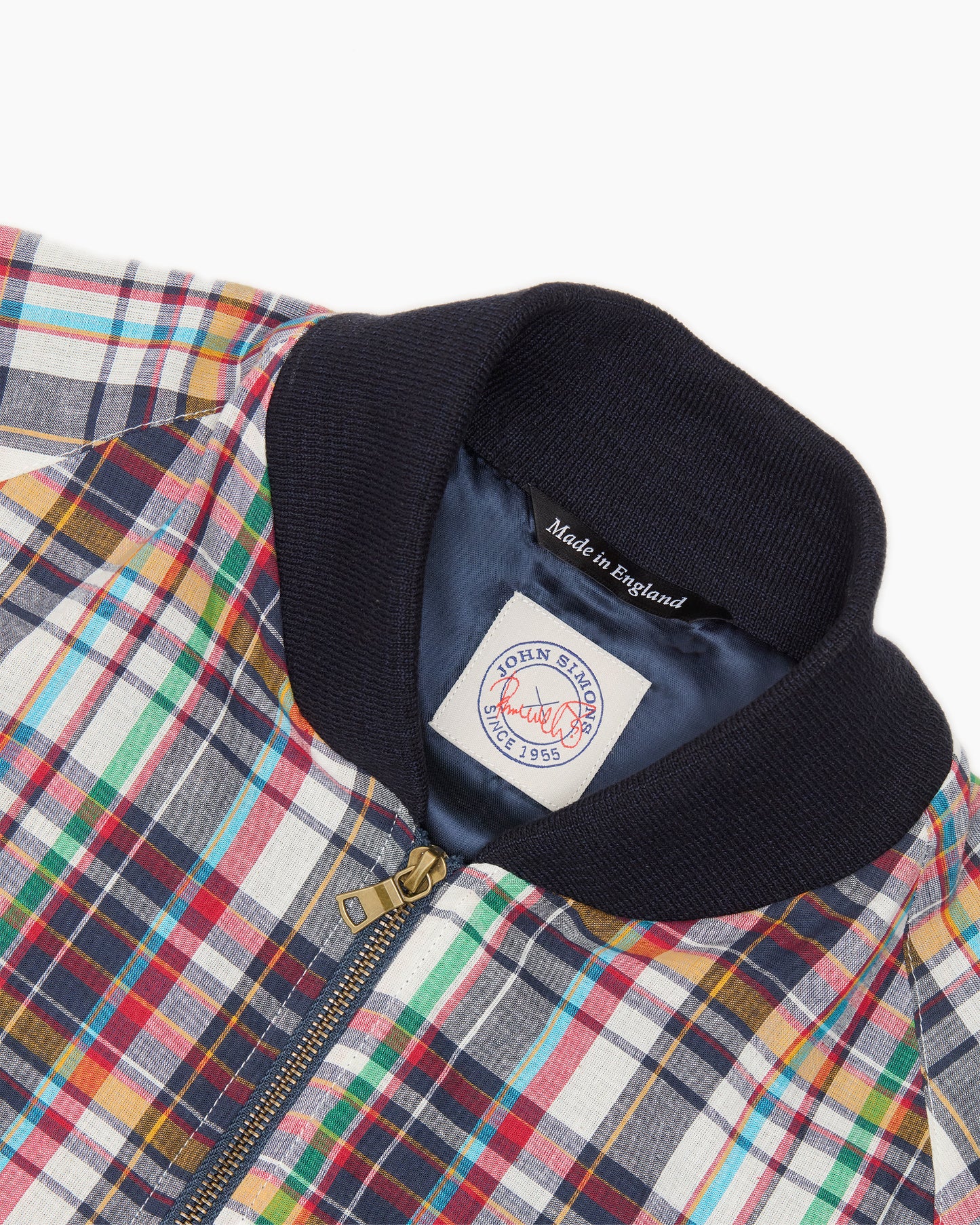 Navy Madras Surf Jacket
