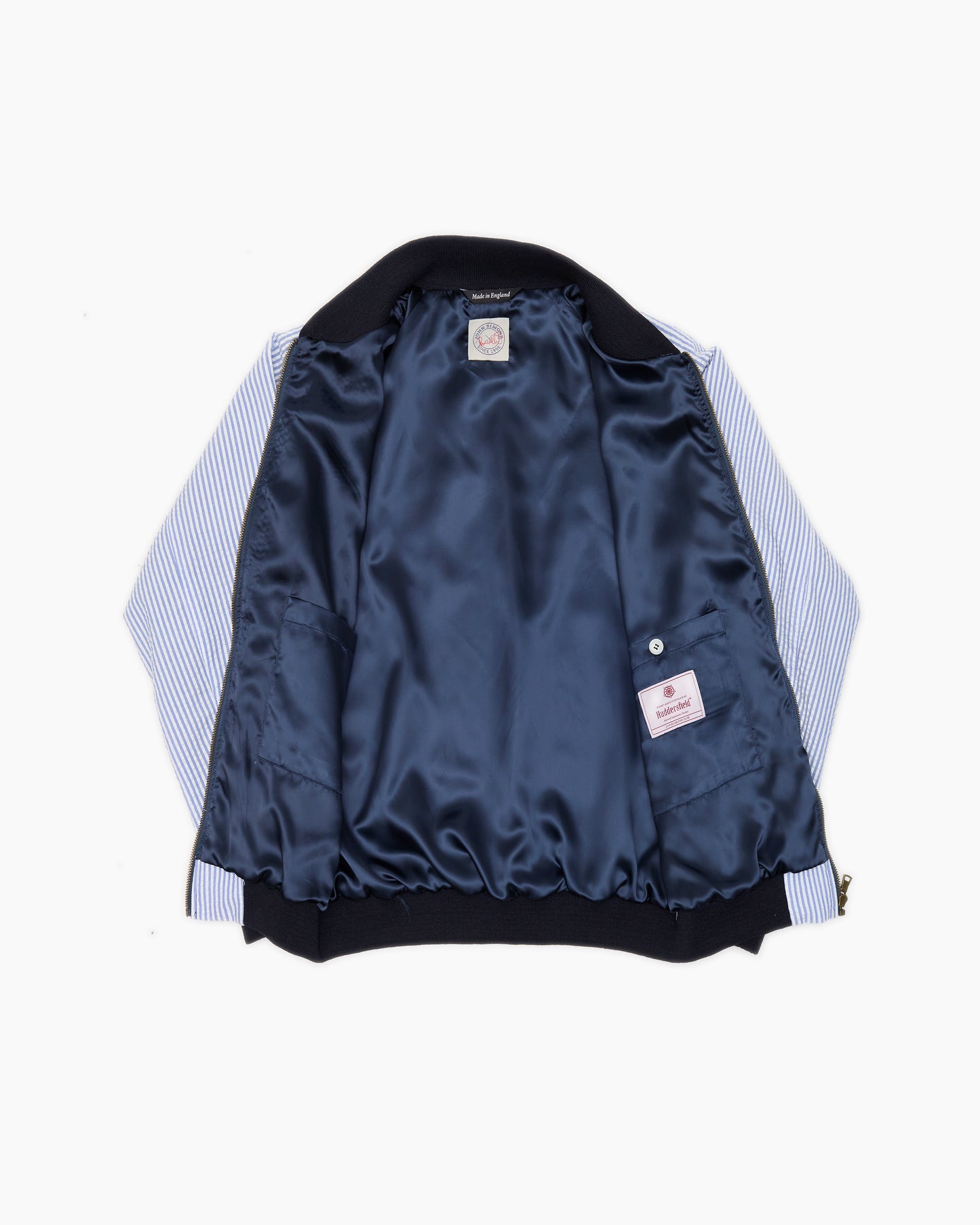 Blue Stripe Seersucker Surf Jacket