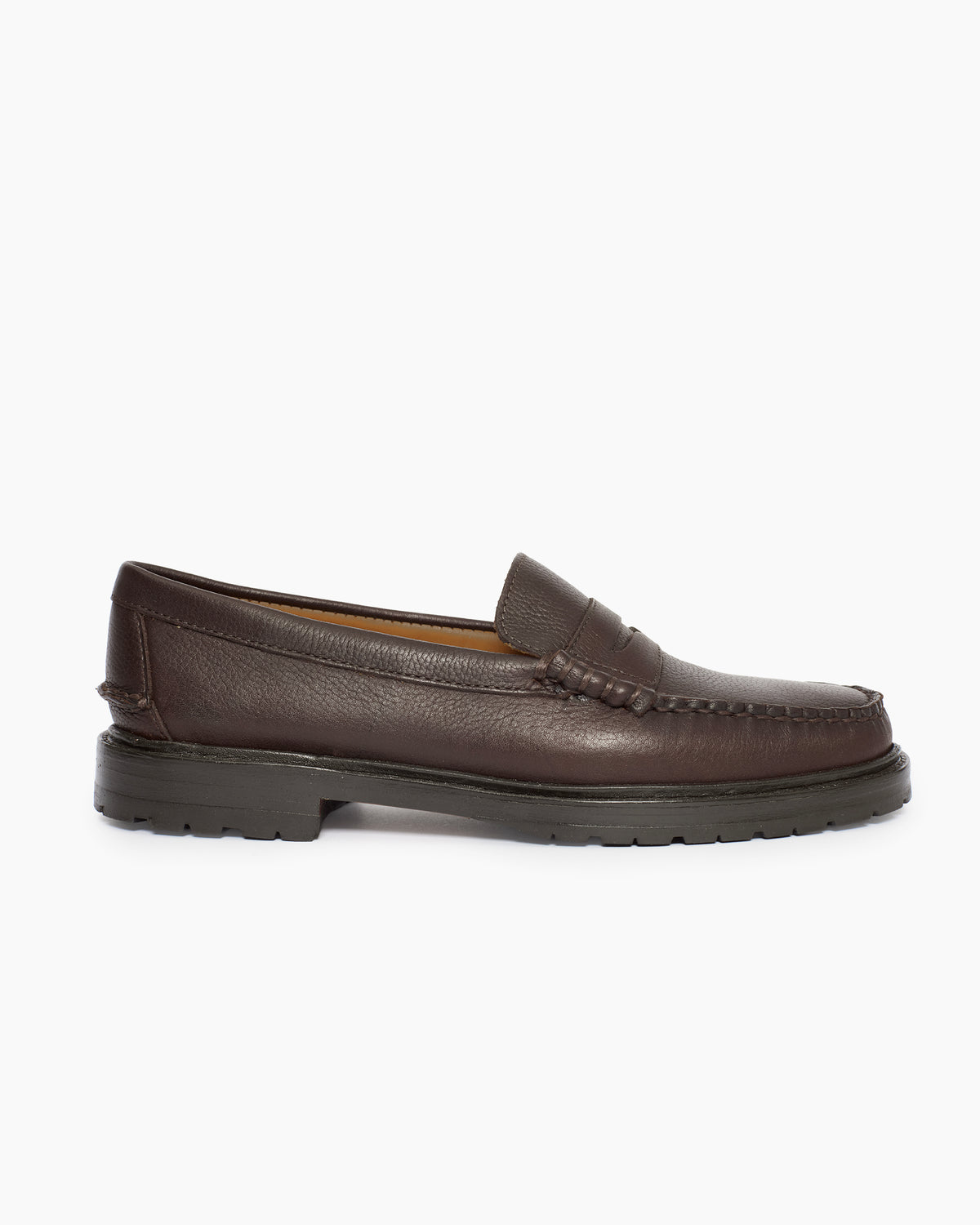 Dominic Dark Brown Leather Loafer