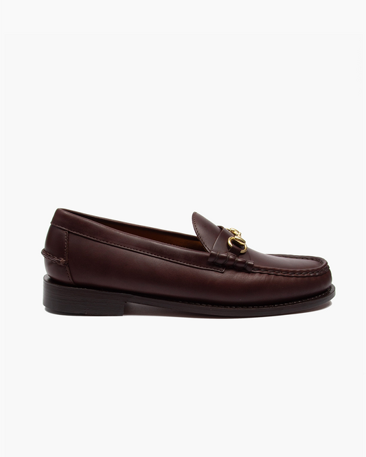 Joe Modena Dark Brown Leather Loafer
