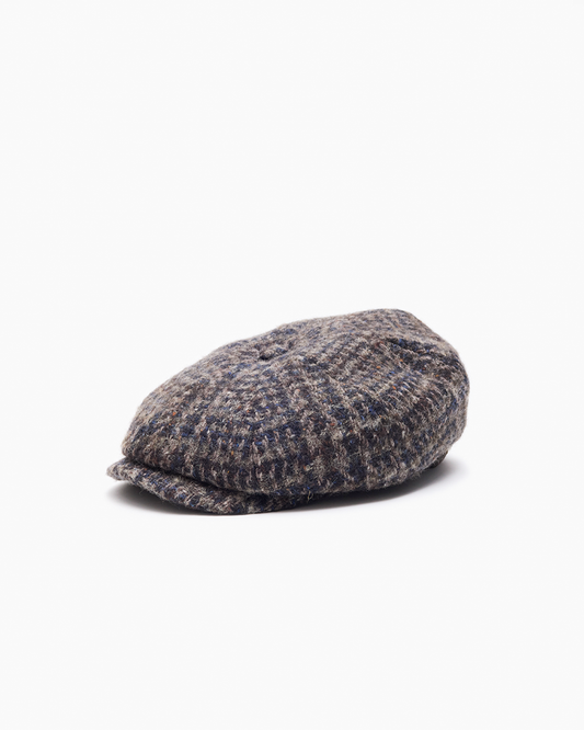 50s Check Wool Tweed Cap