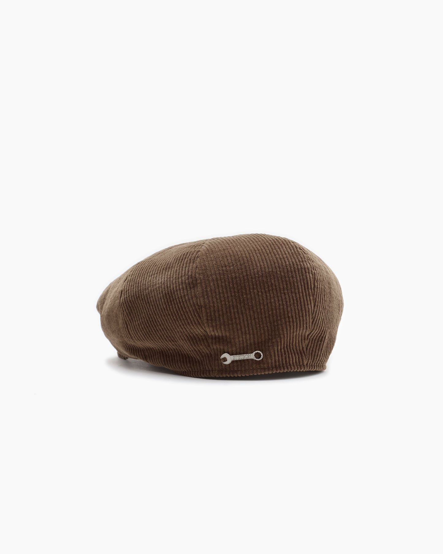 Brown Corduroy Eight Piece Cap