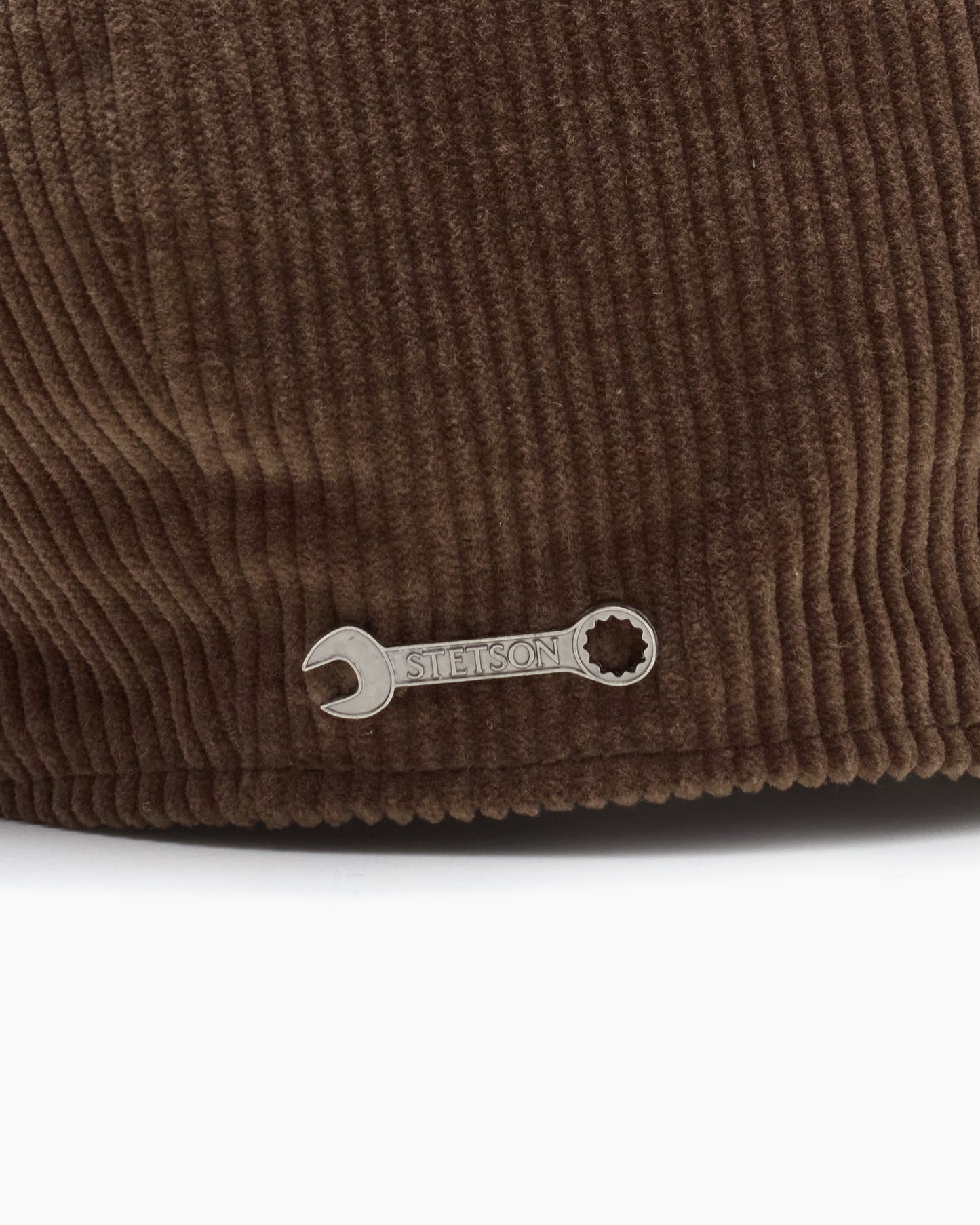 Brown Corduroy Eight Piece Cap