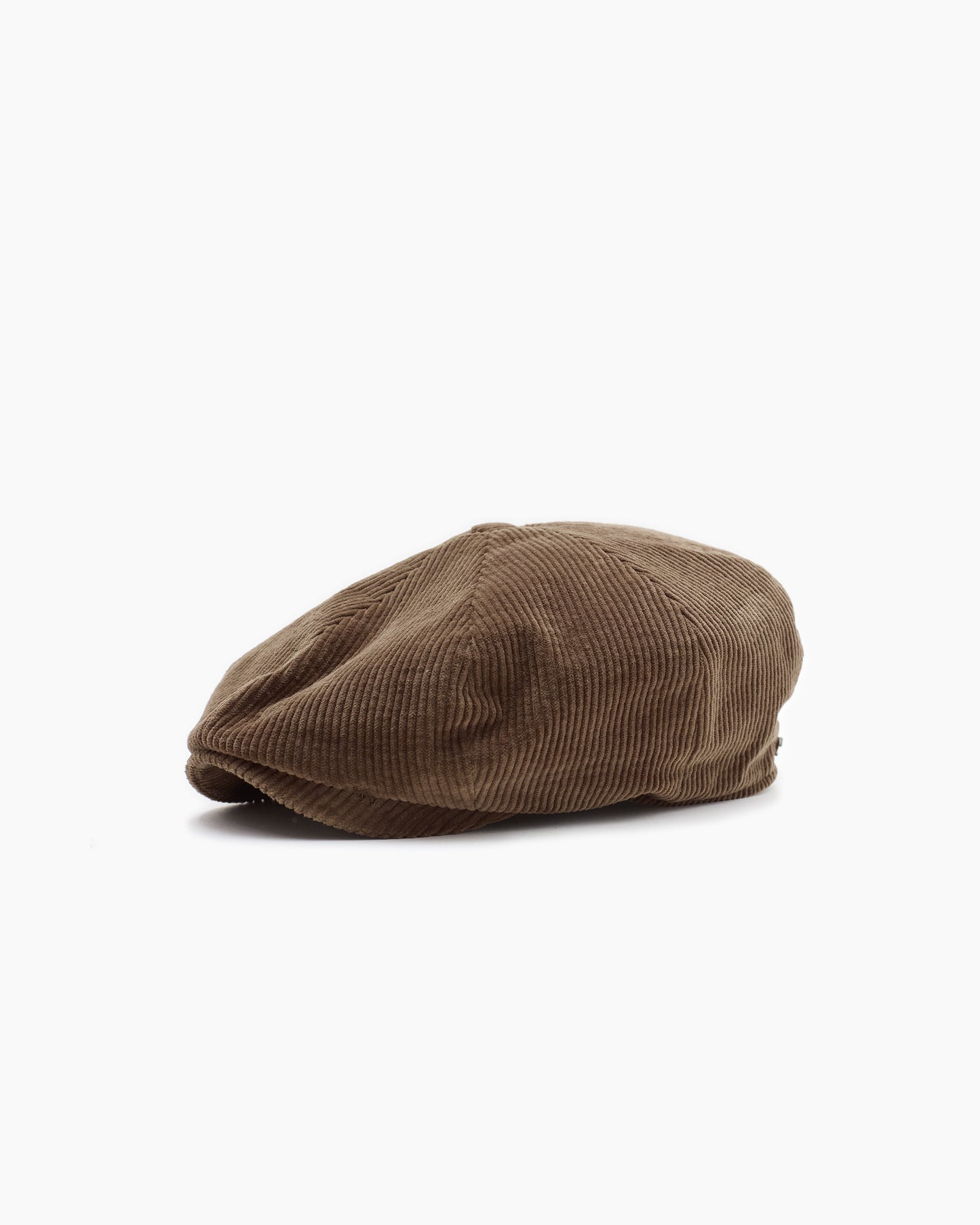 Brown Corduroy Eight Piece Cap