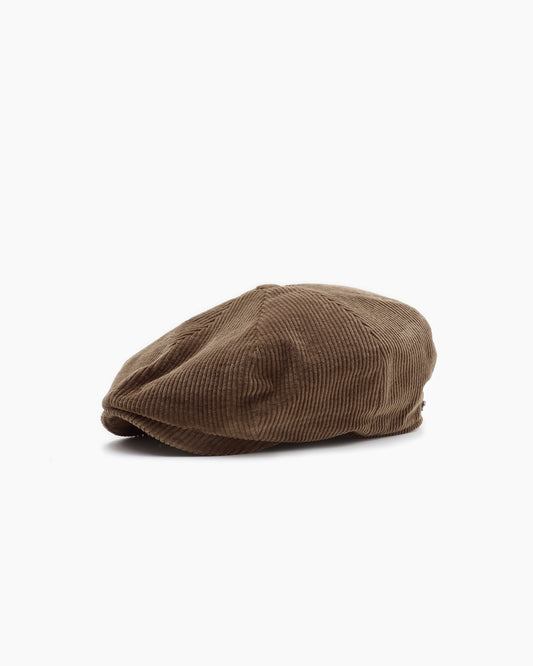 Brown Corduroy Eight Piece Cap