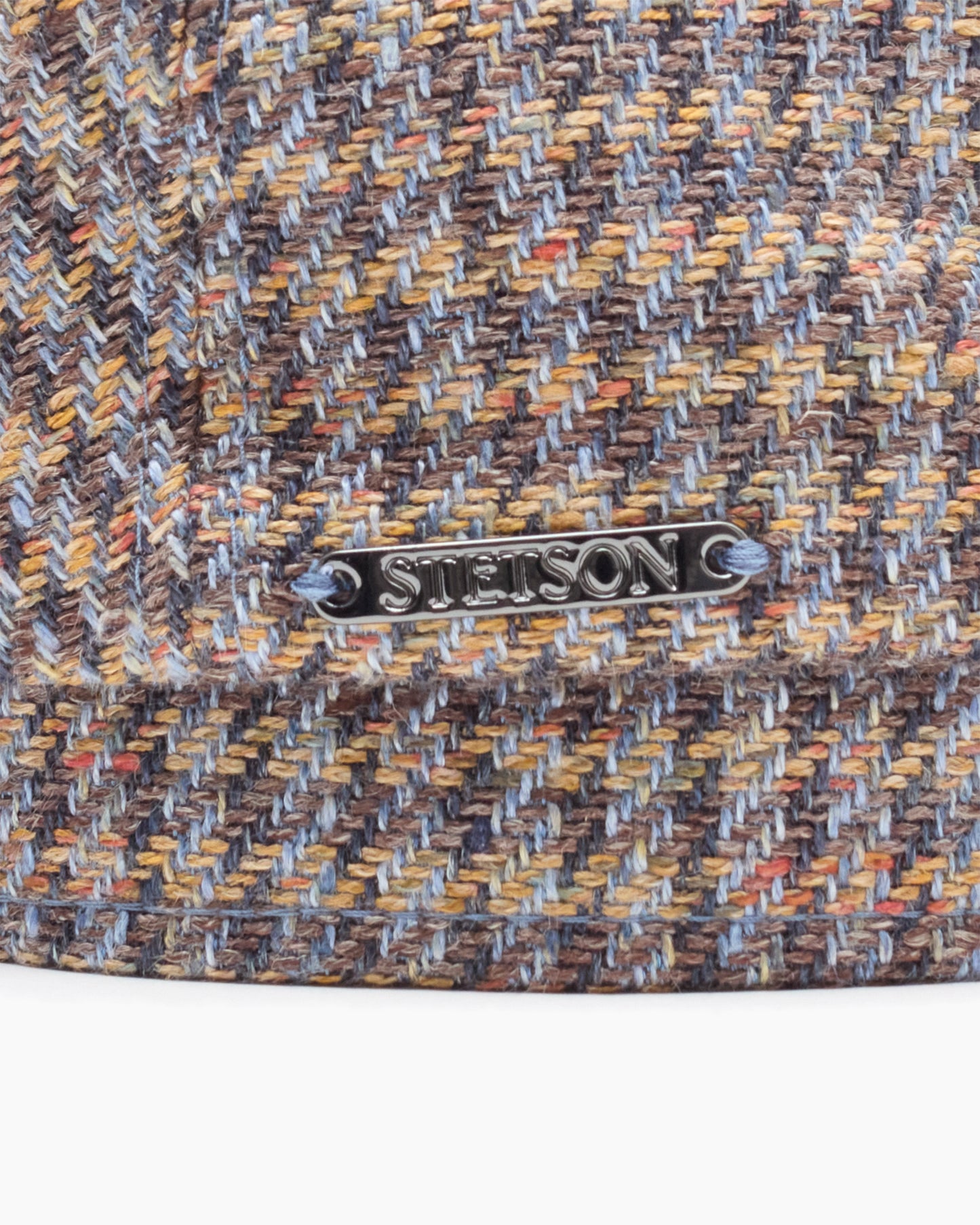 Dark Houndstooth Check Summer Cap
