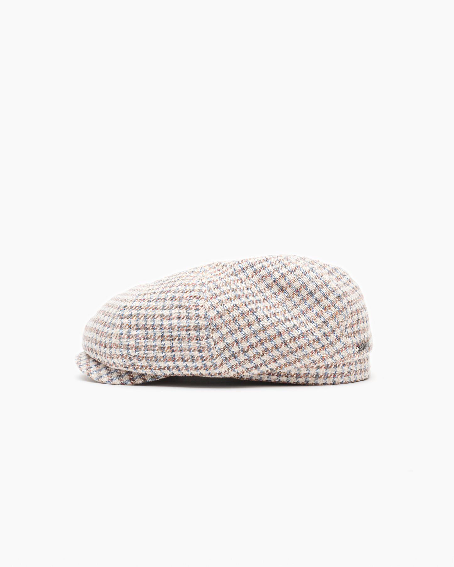Light Houndstooth Check Summer Cap