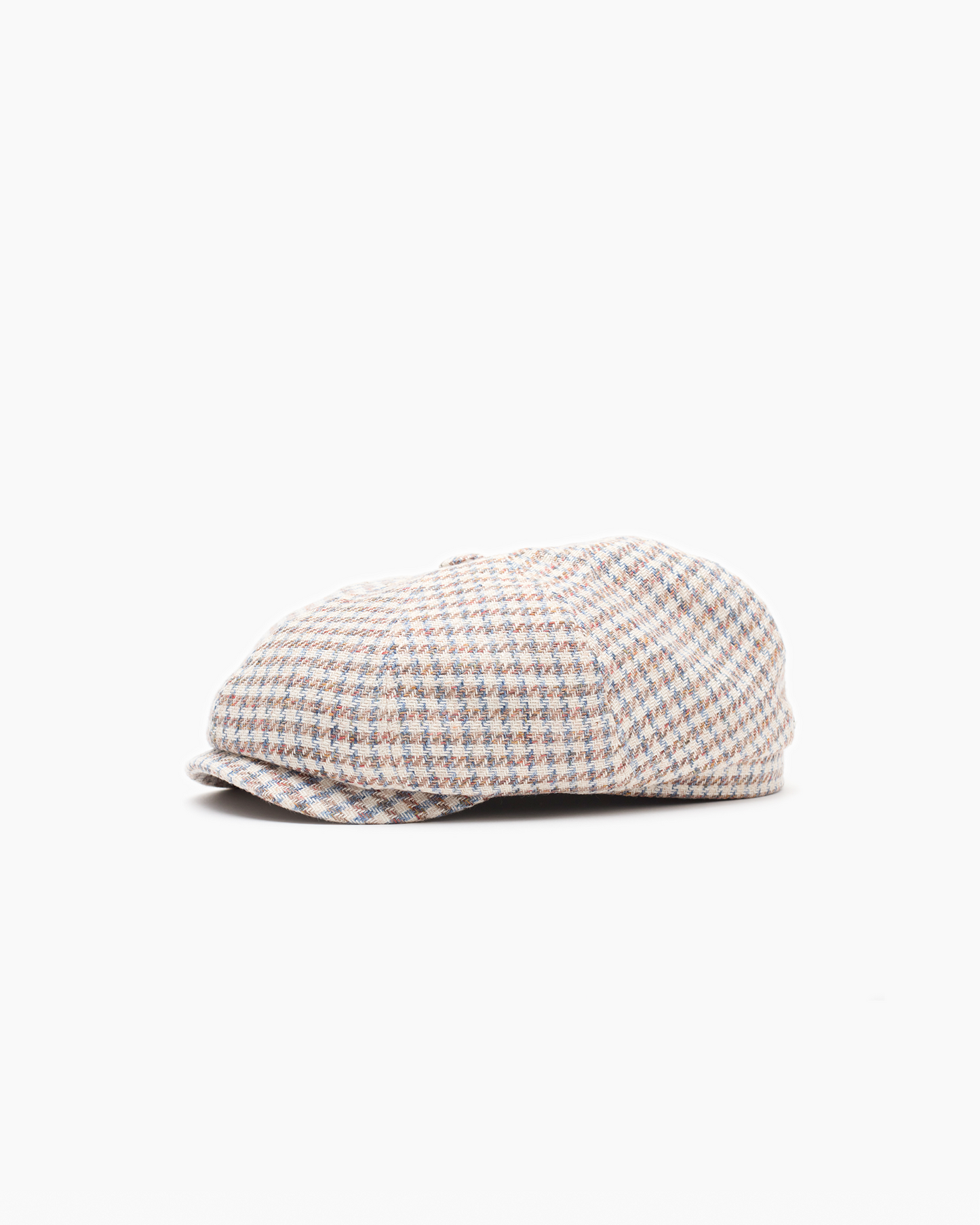 Light Houndstooth Check Summer Cap