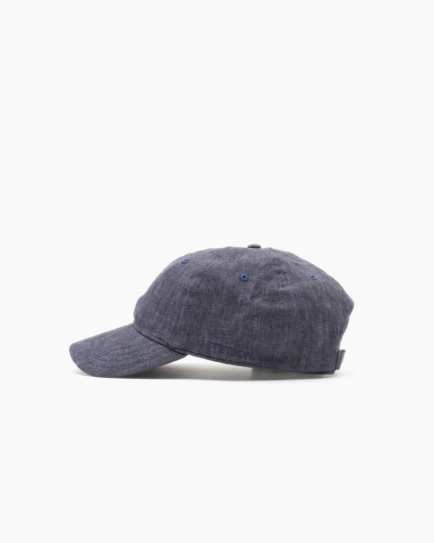 Navy Sydell Linen Baseball Cap