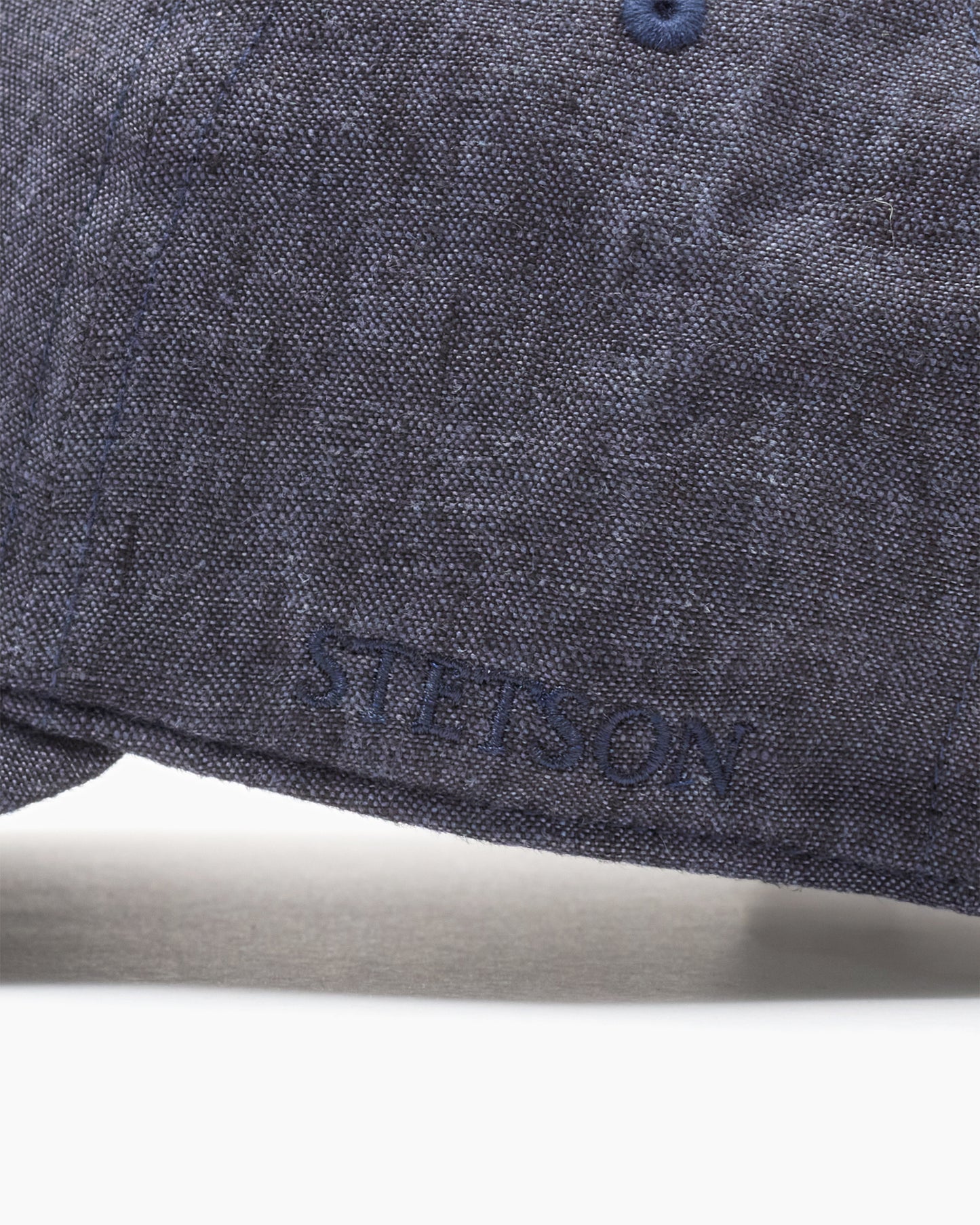 Navy Sydell Linen Baseball Cap