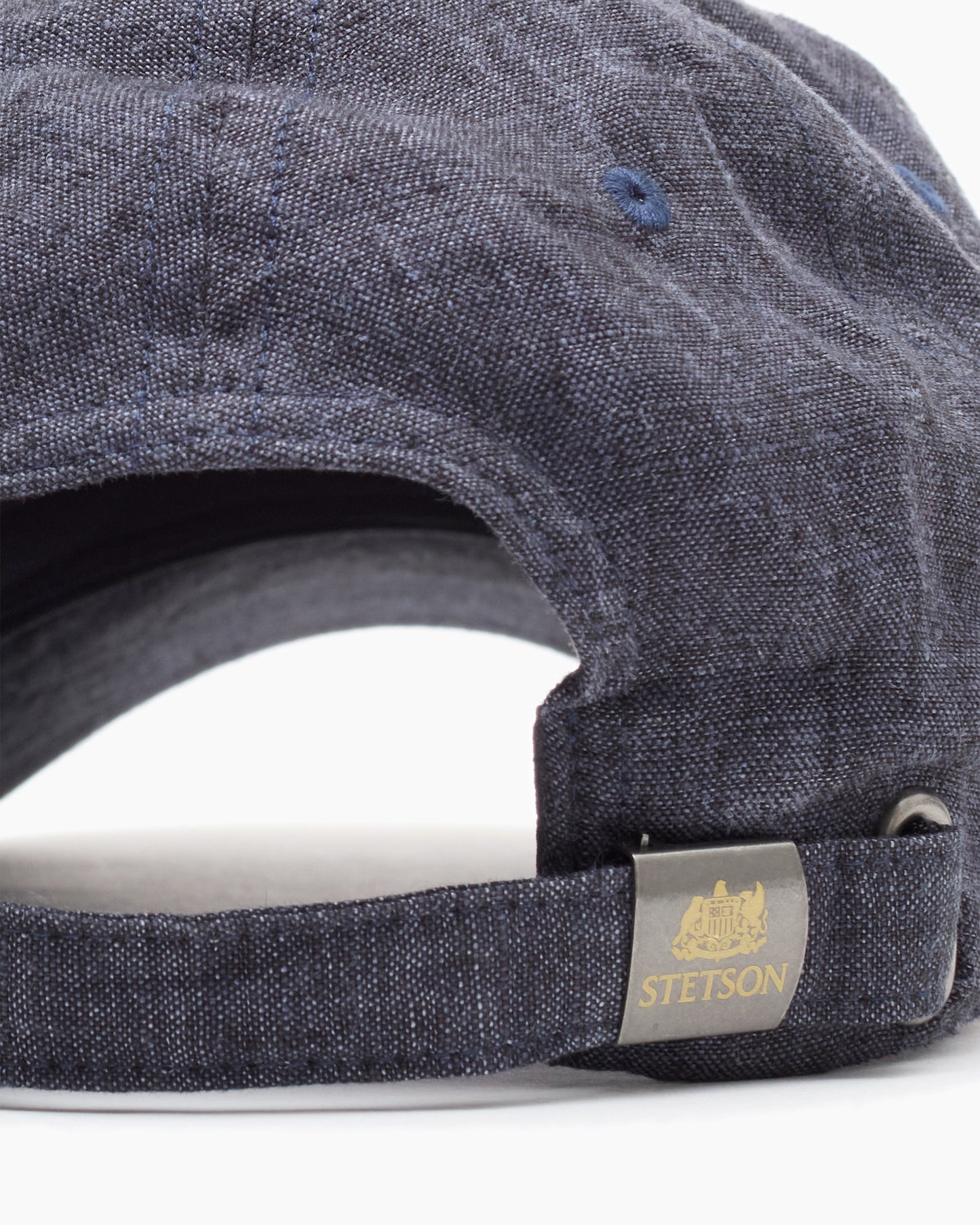 Navy Sydell Linen Baseball Cap