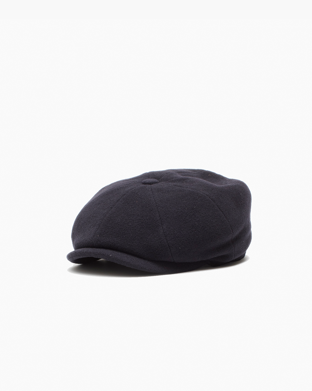 Navy Wool Cashmere Blend Cap