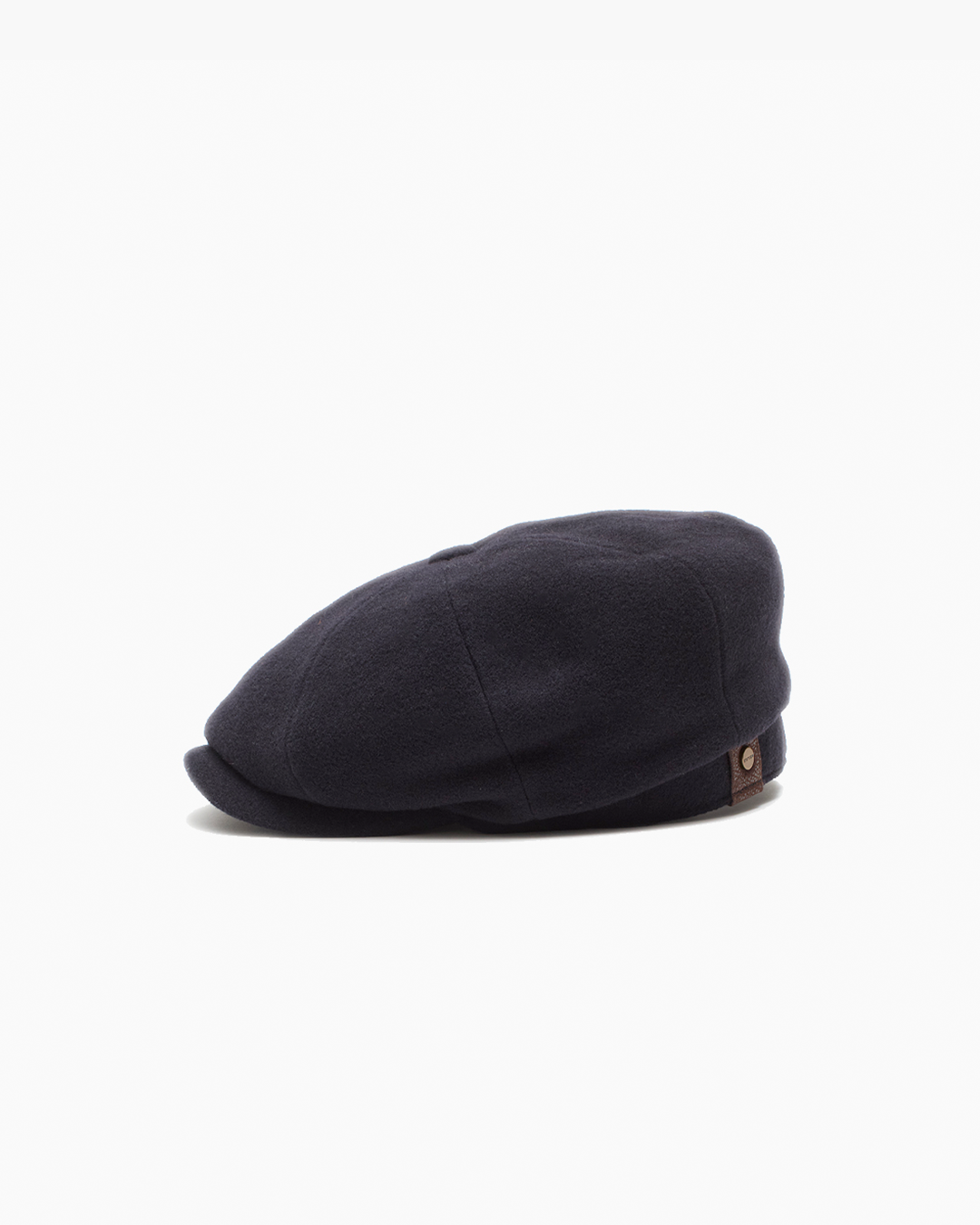 Navy Wool Cashmere Blend Cap