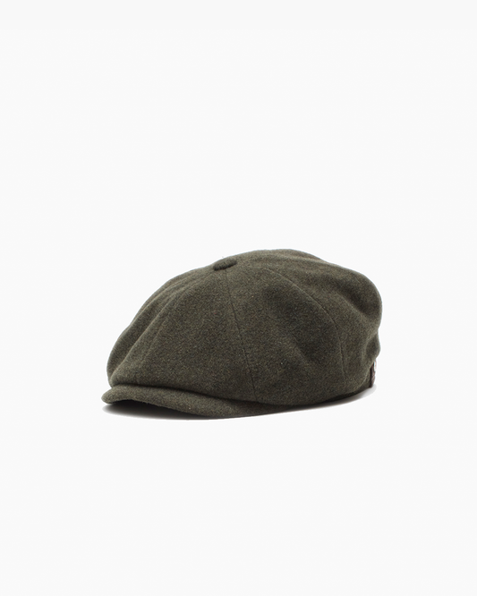 Olive Wool Cashmere Blend Cap