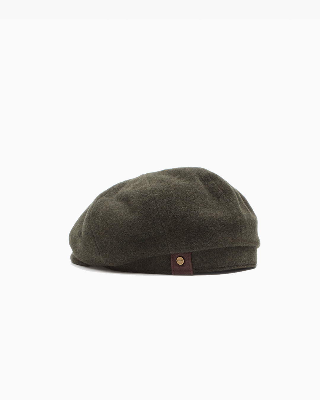 Olive Wool Cashmere Blend Cap