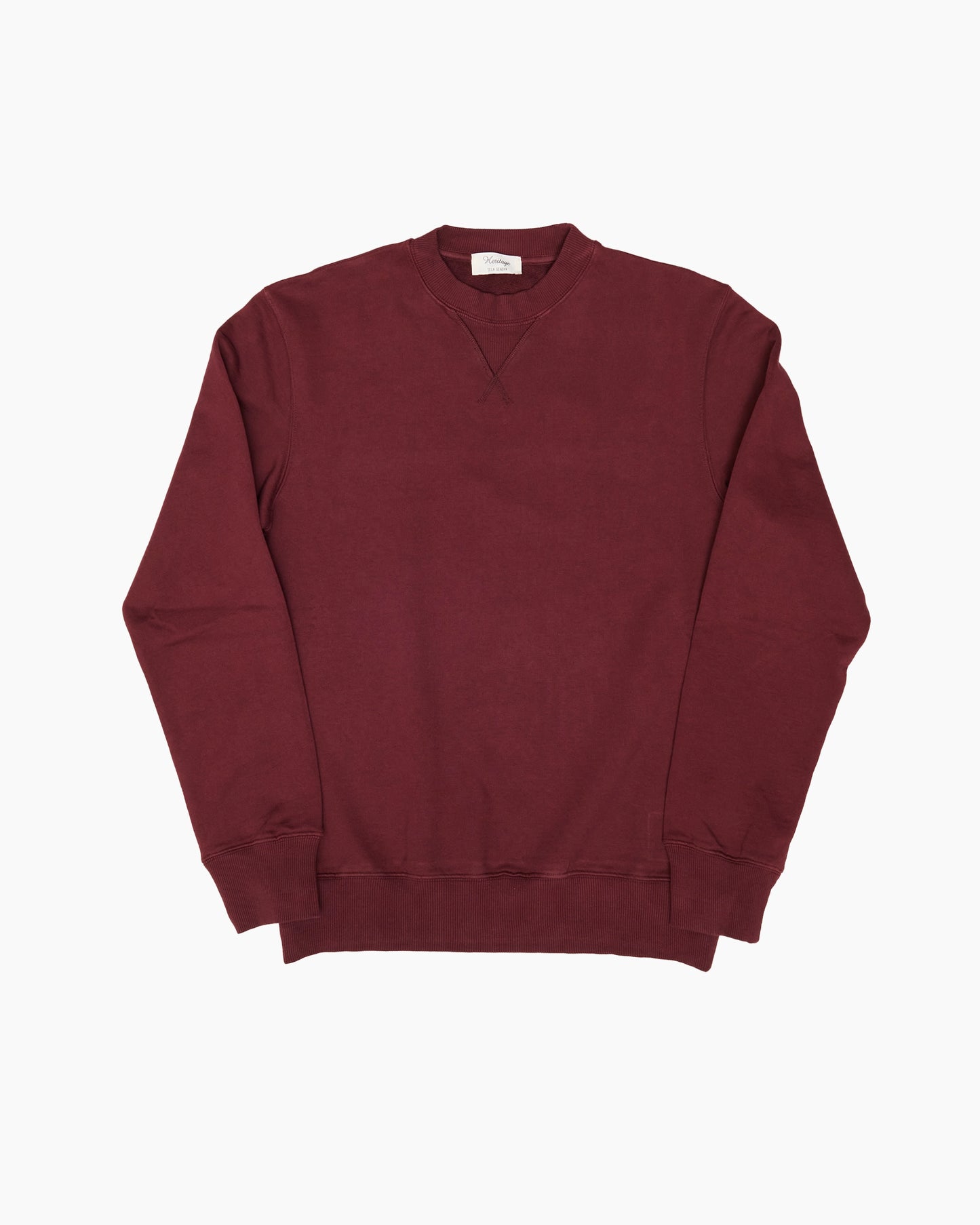 Burgundy Loopback Sweatshirt
