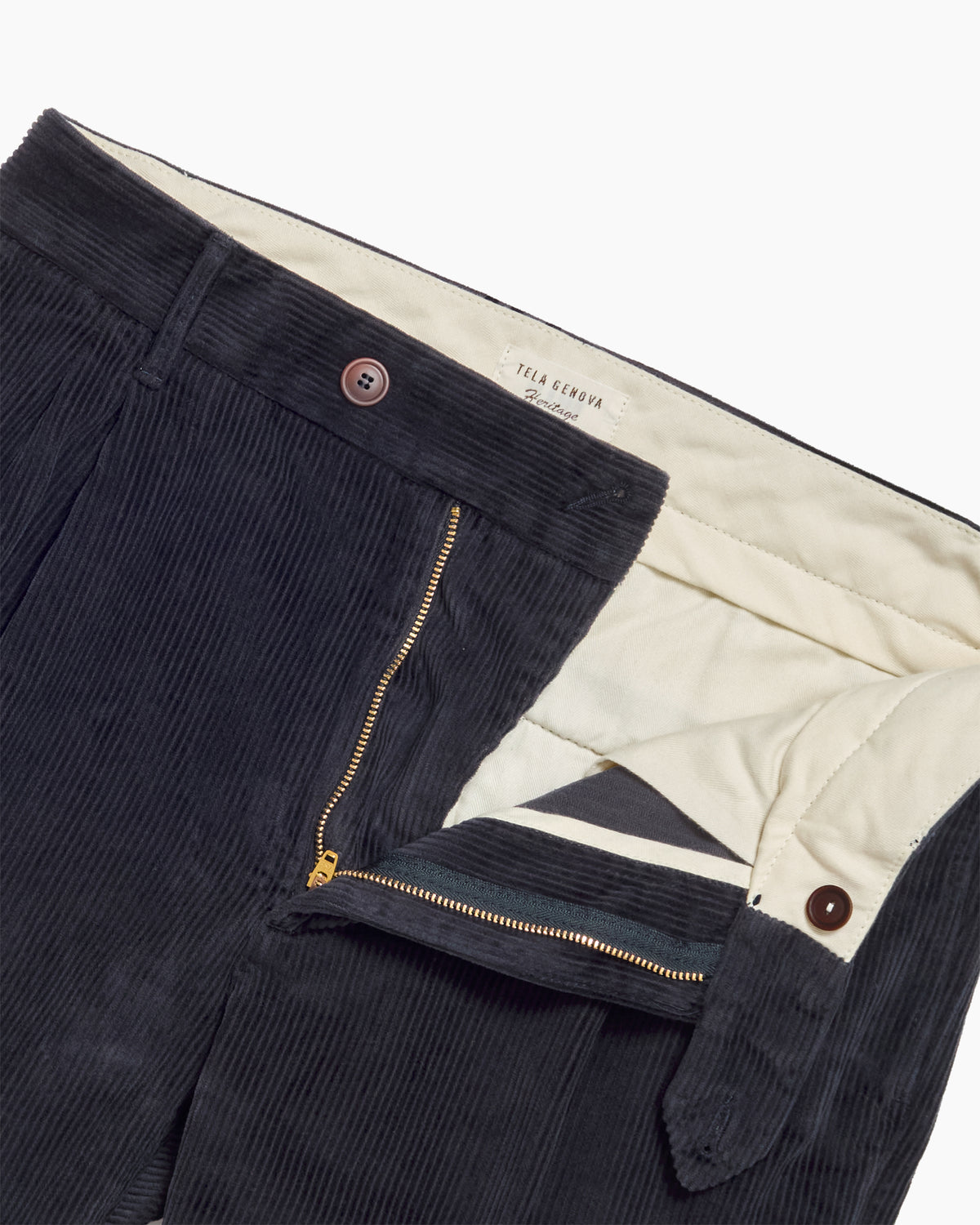 Damasco Wide Corduroy Blue Trouser