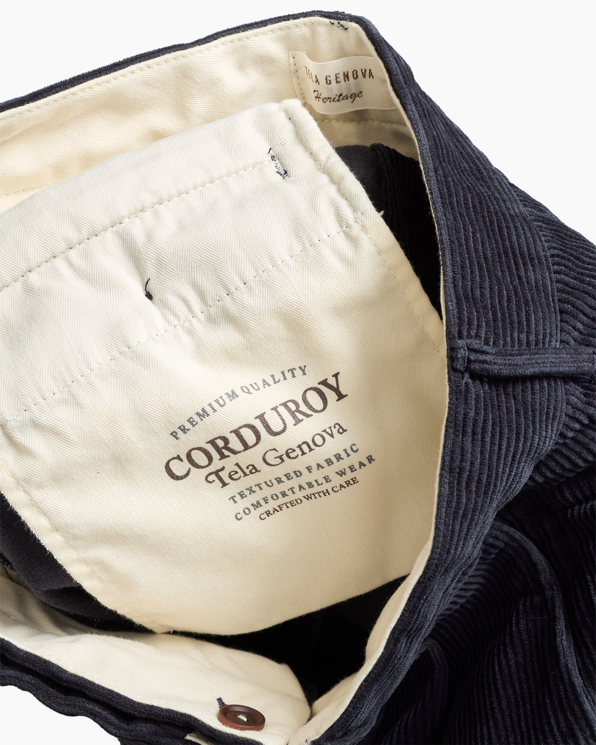 Damasco Wide Corduroy Blue Trouser