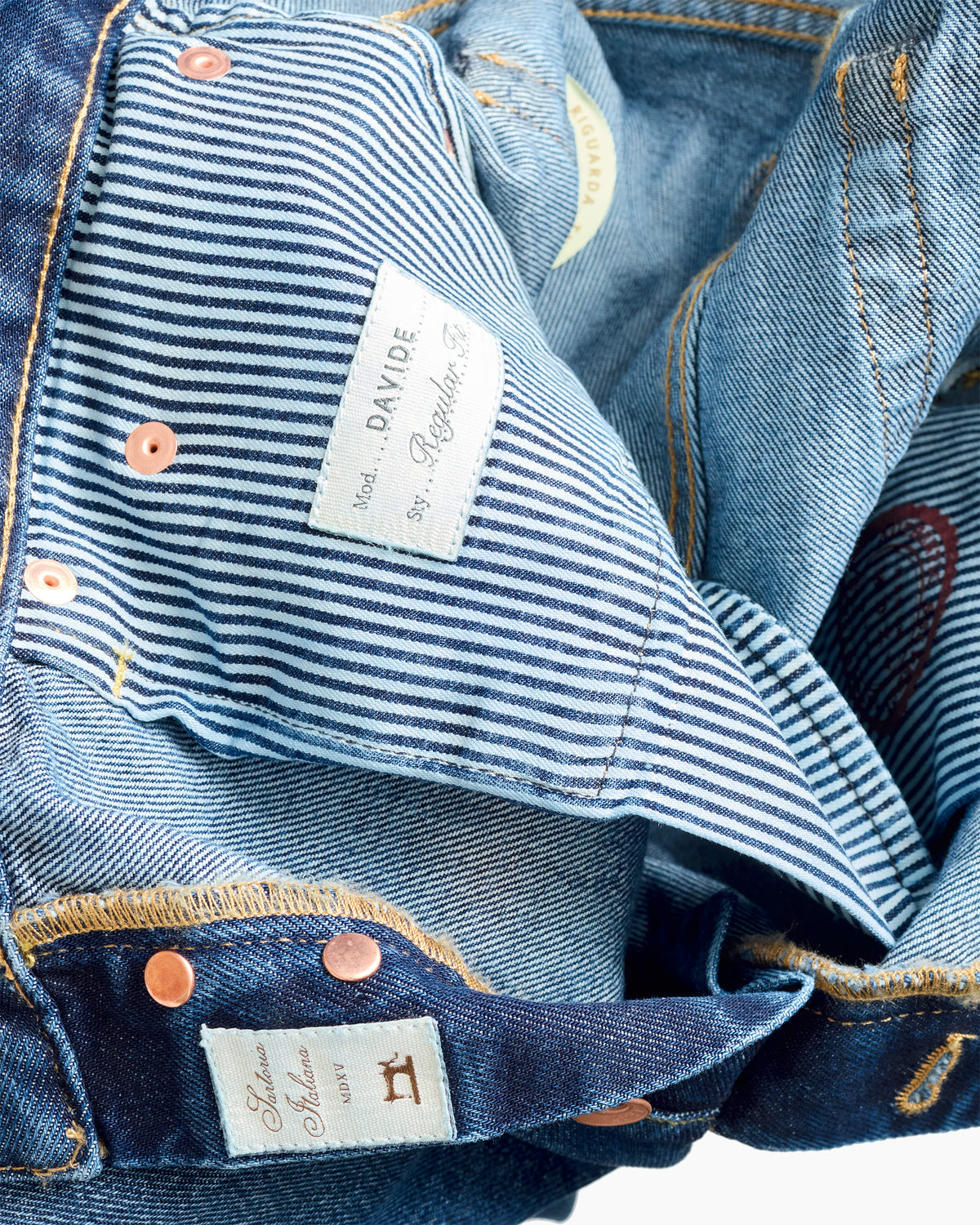 Davide Stone Wash Selvedge Jean