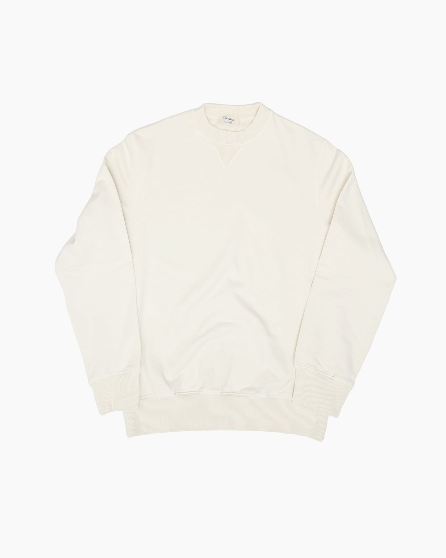 Ecru Loopback Sweatshirt