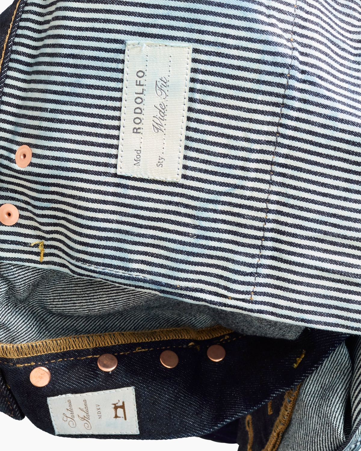 Rodolfo Wide Fit Rinse Selvedge Jean
