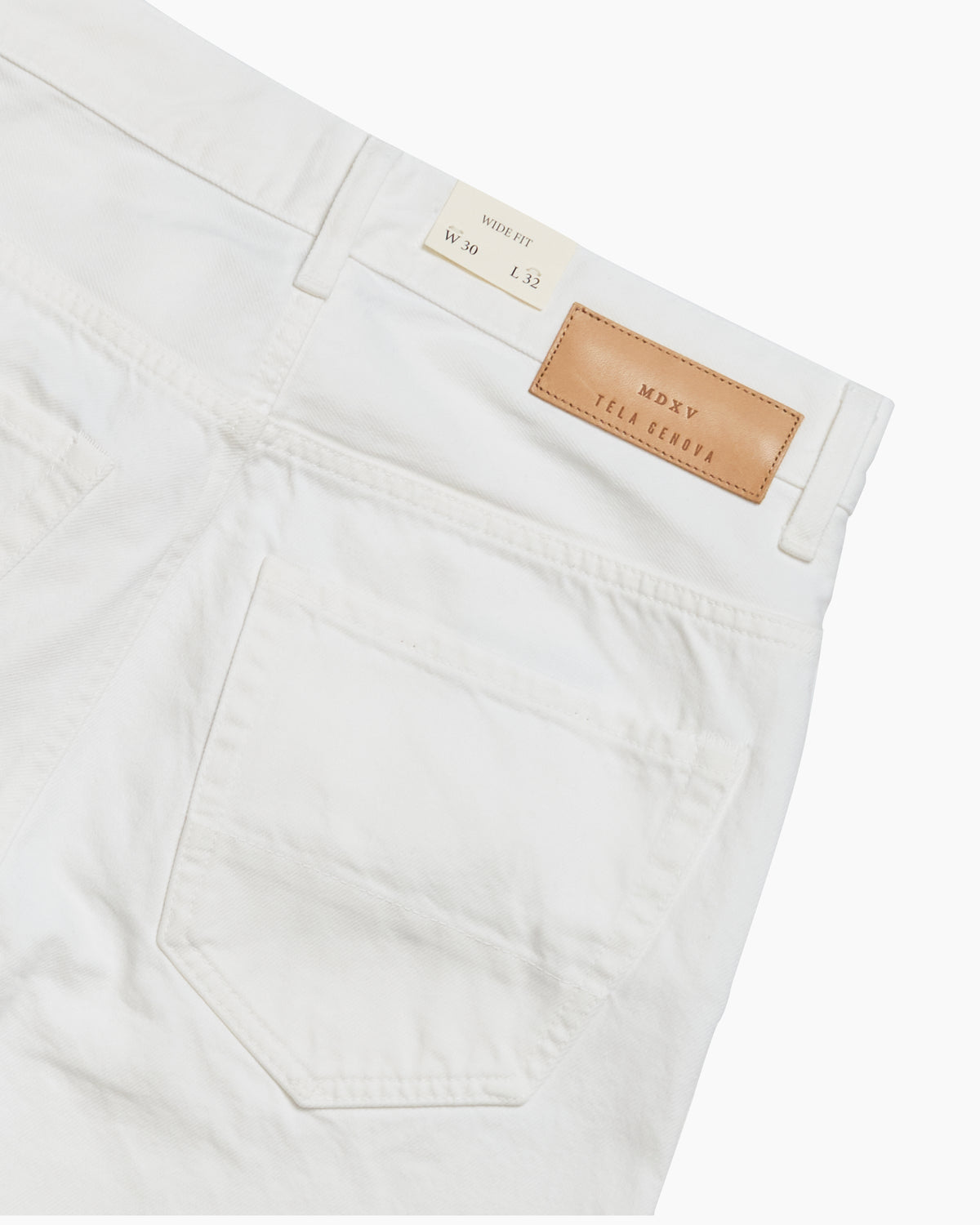 Rodolfo Wide Fit White Selvedge Jean