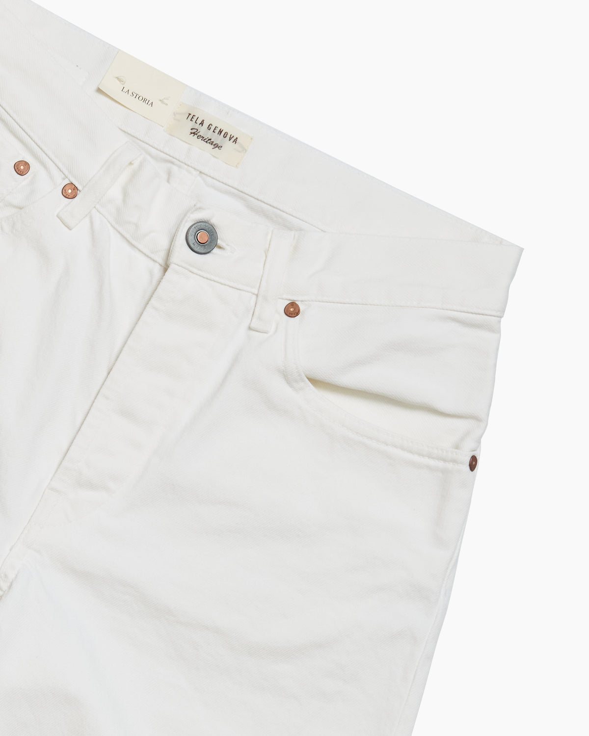 Rodolfo Wide Fit White Selvedge Jean