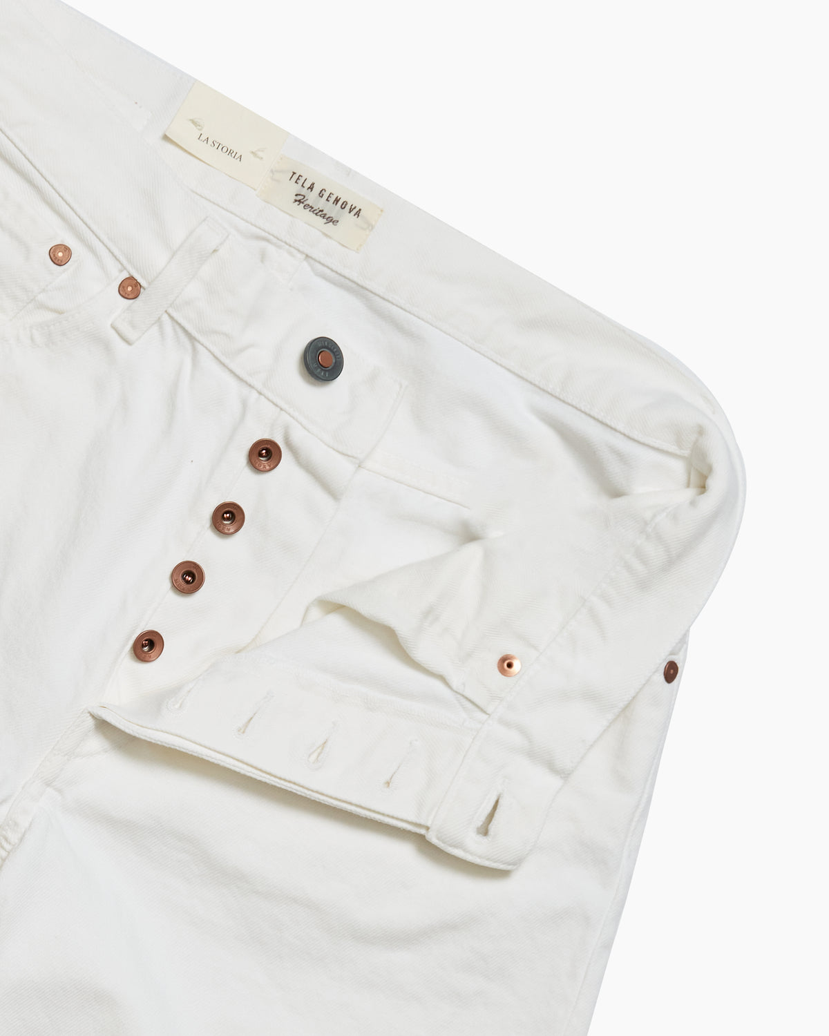 Rodolfo Wide Fit White Selvedge Jean