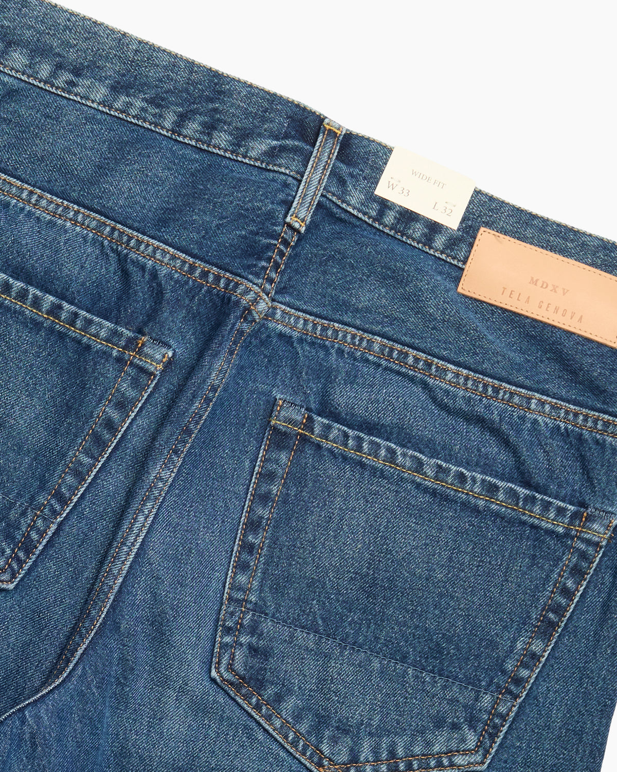Rodolfo Wide Fit Stone Wash Selvedge Jean