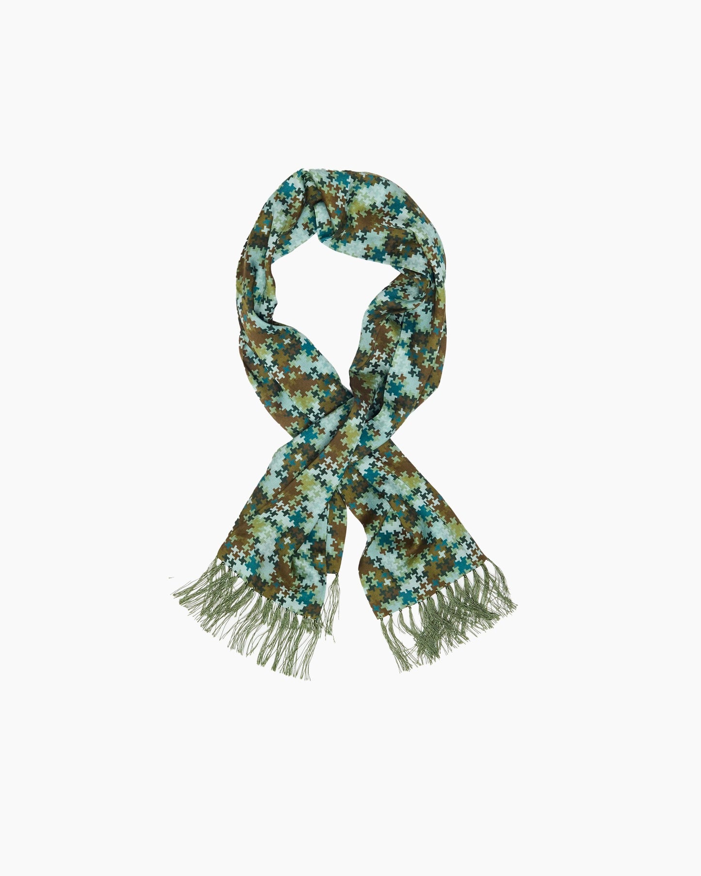 Camo Fringed Scarf