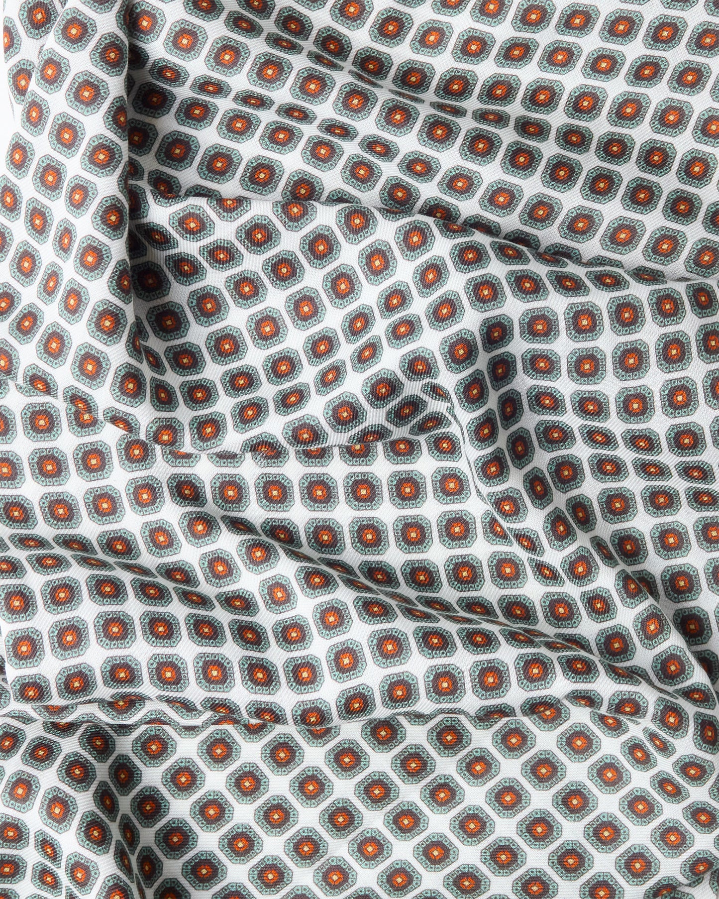 Jade Geometric Fringed Scarf