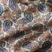 Multicoloured Paisley Fringed Scarf