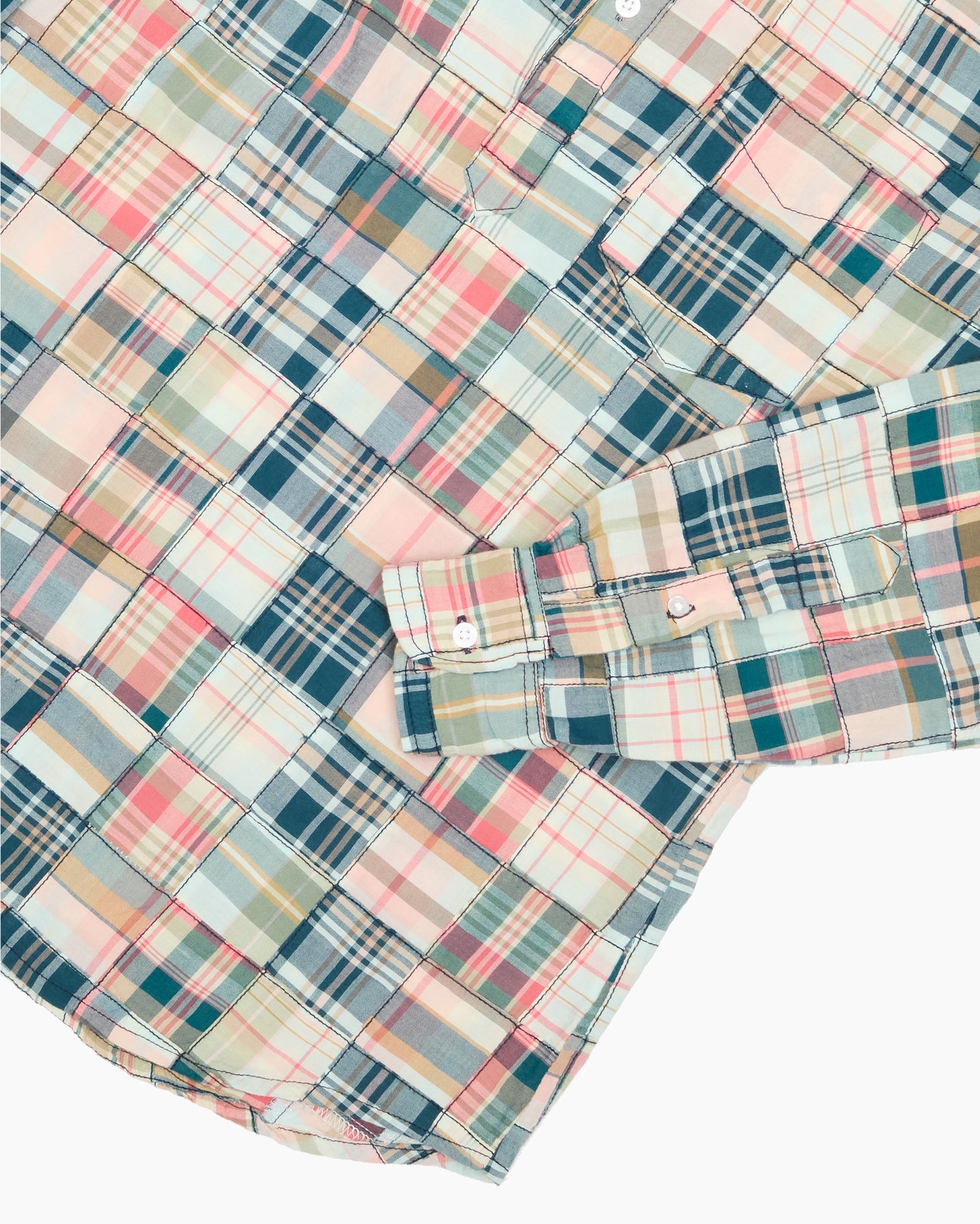 Vaughn Patchwork Popover Madras Shirt