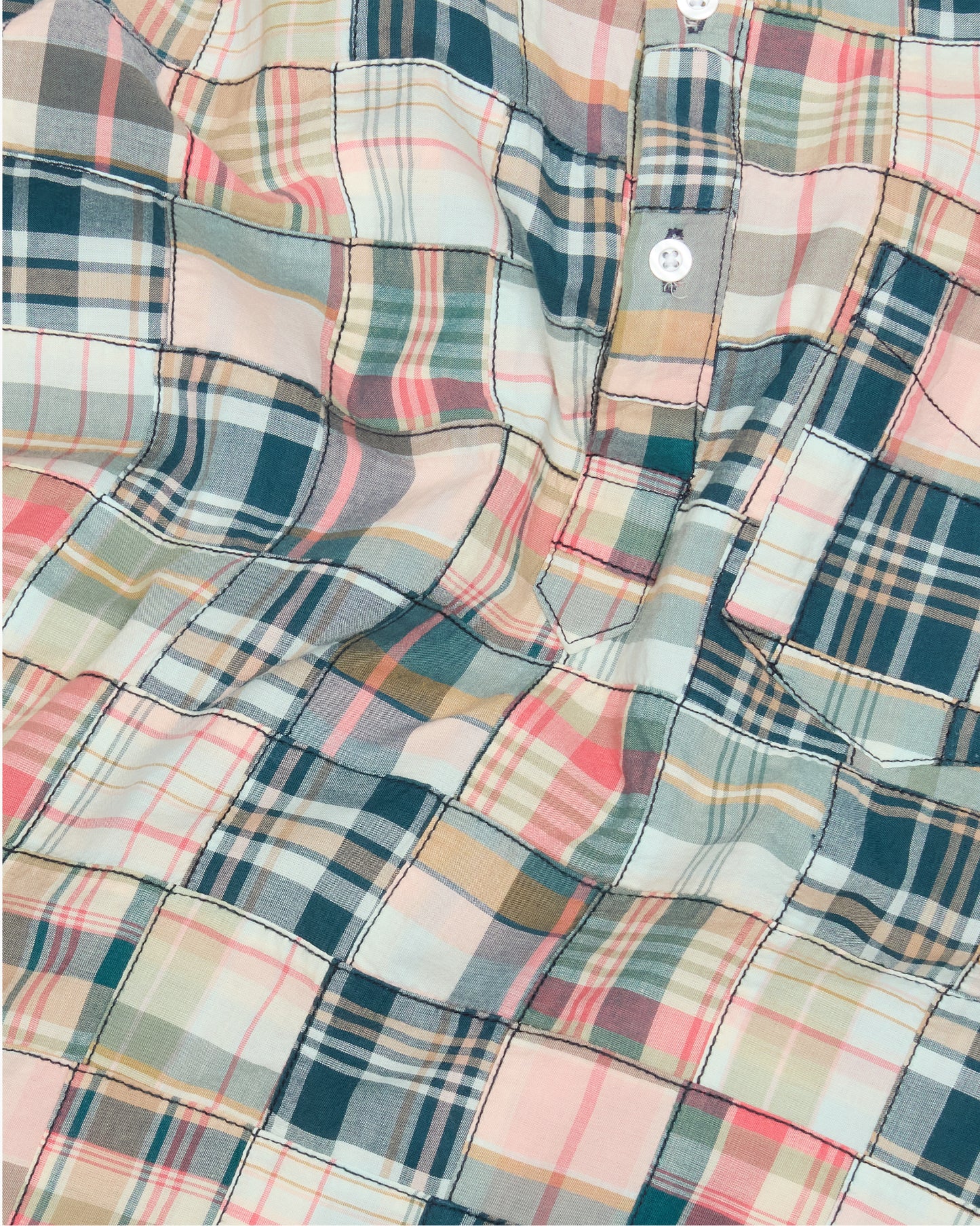 Vaughn Patchwork Popover Madras Shirt