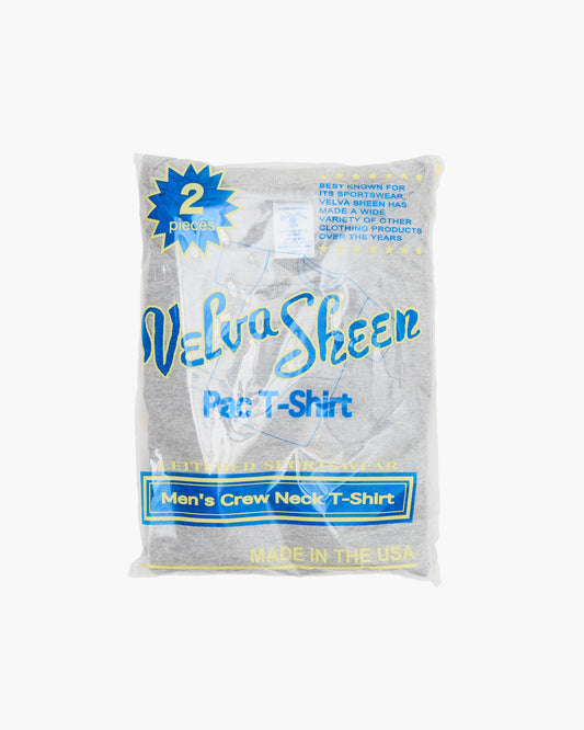 Grey Short Sleeve Crew Neck T-Shirt (2-Pack)