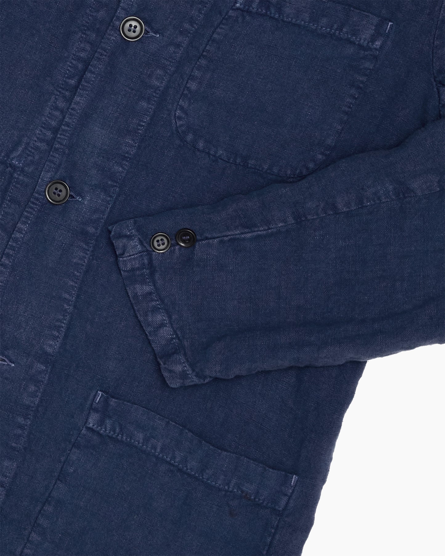 Blue Heavy Linen Jacket
