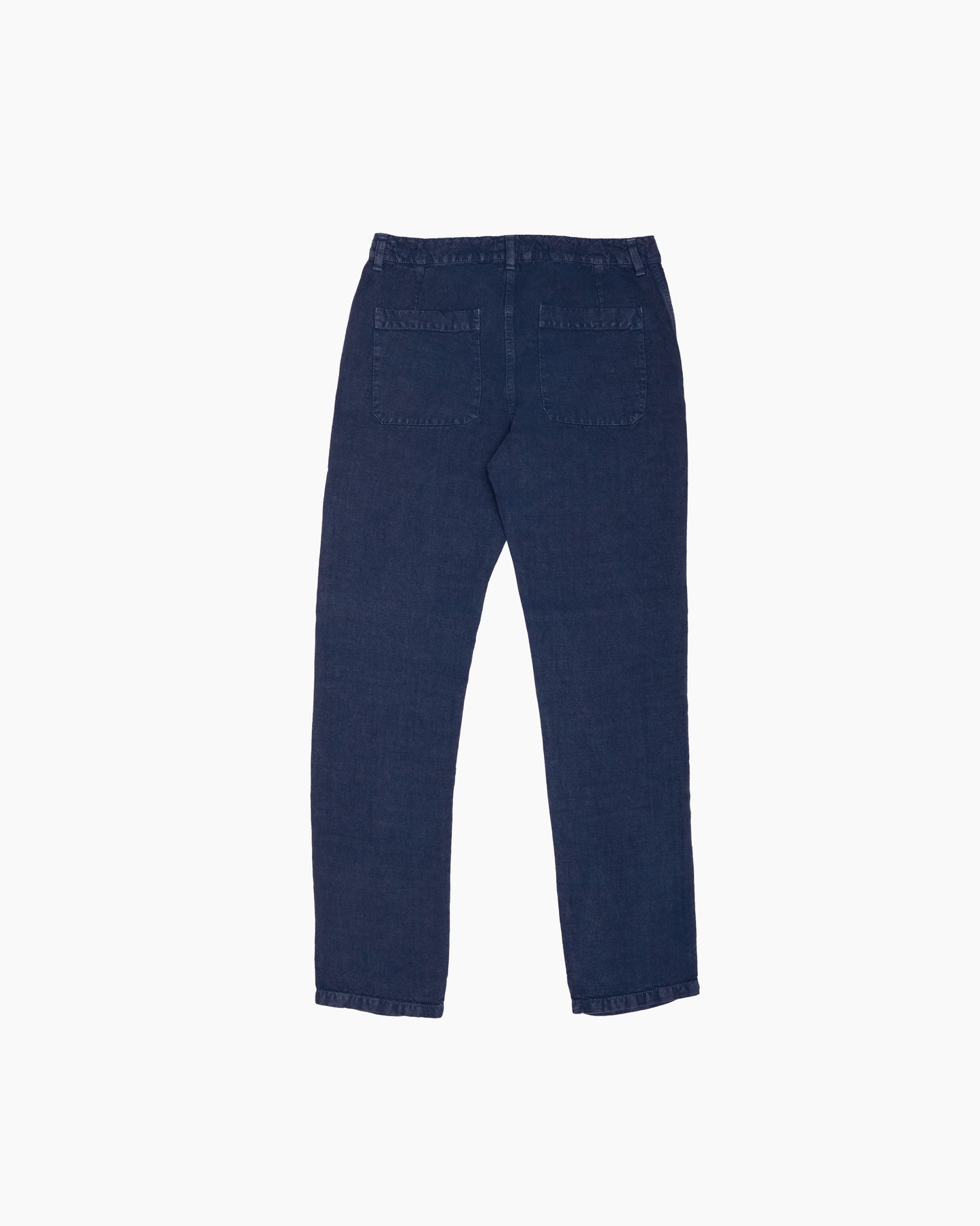 Blue Heavy Linen Trousers