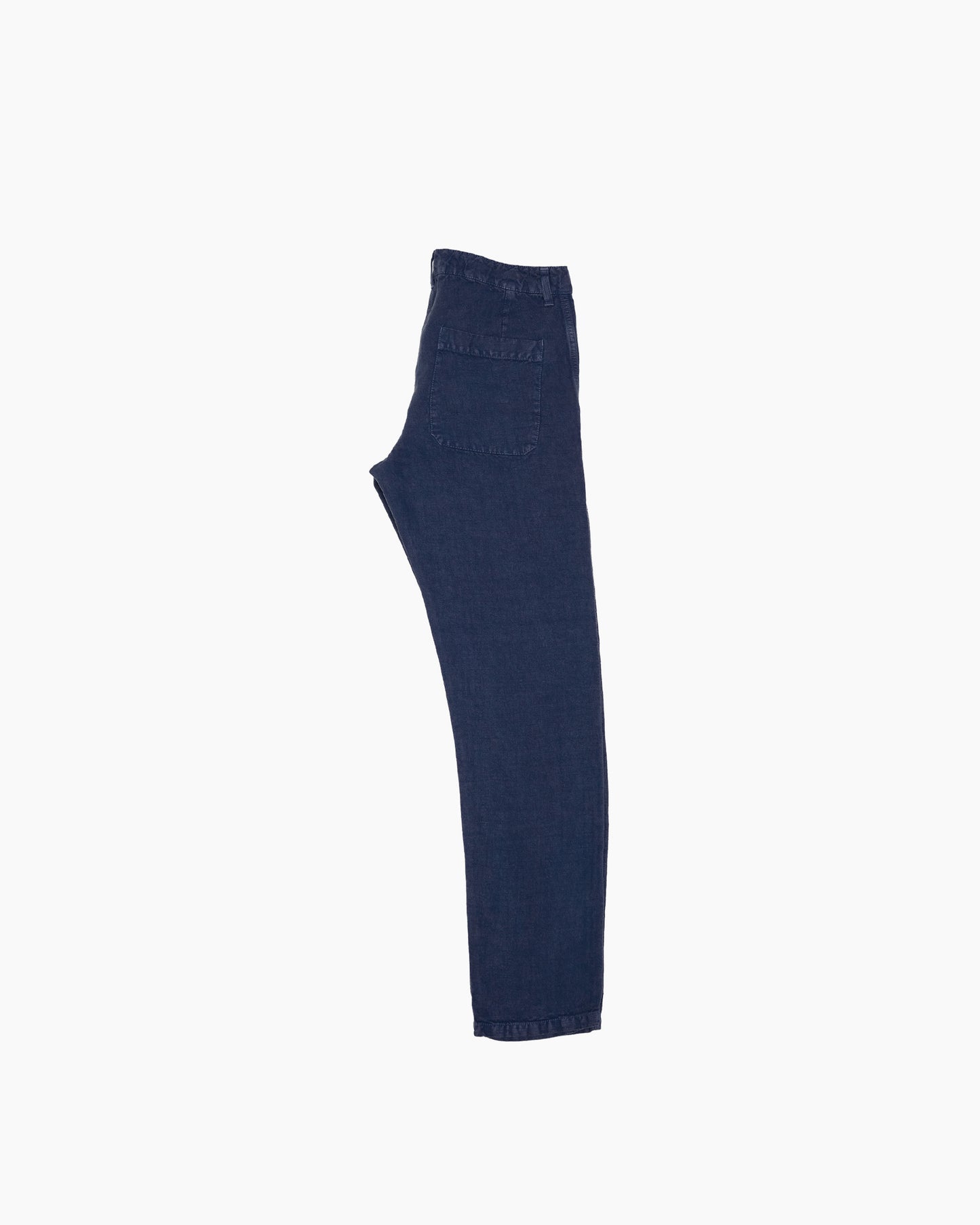 Blue Heavy Linen Trousers