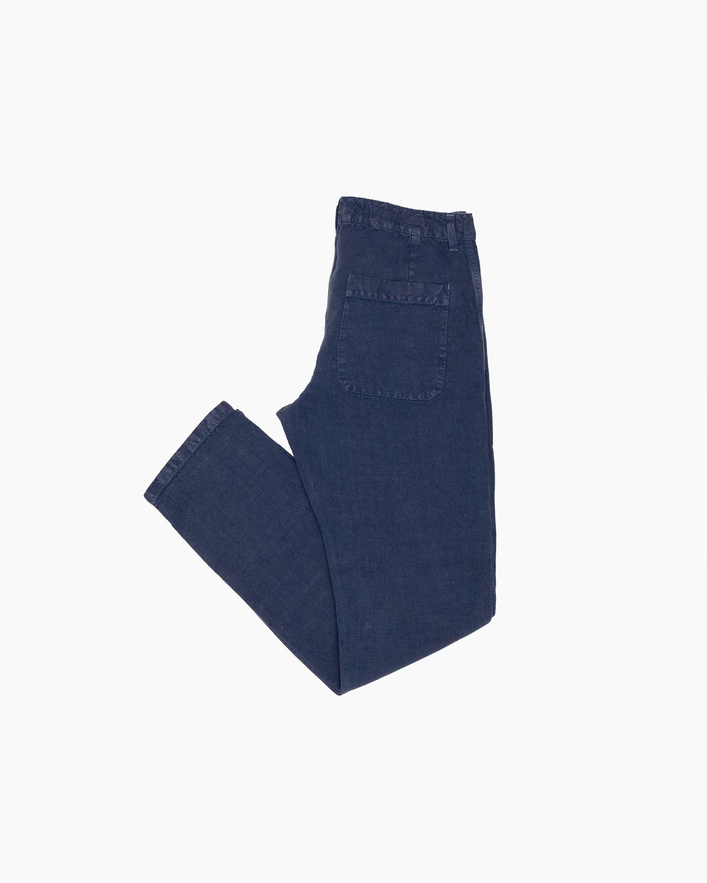 Blue Heavy Linen Trousers