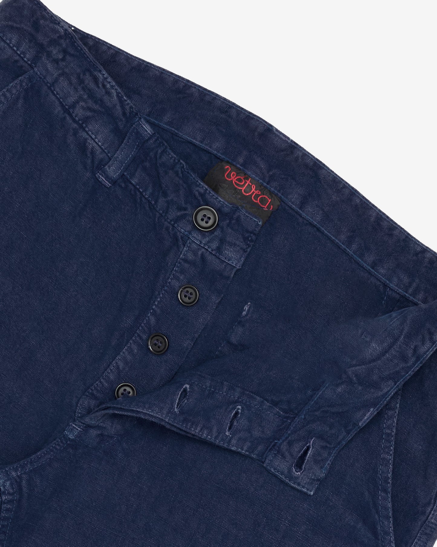 Blue Heavy Linen Trousers