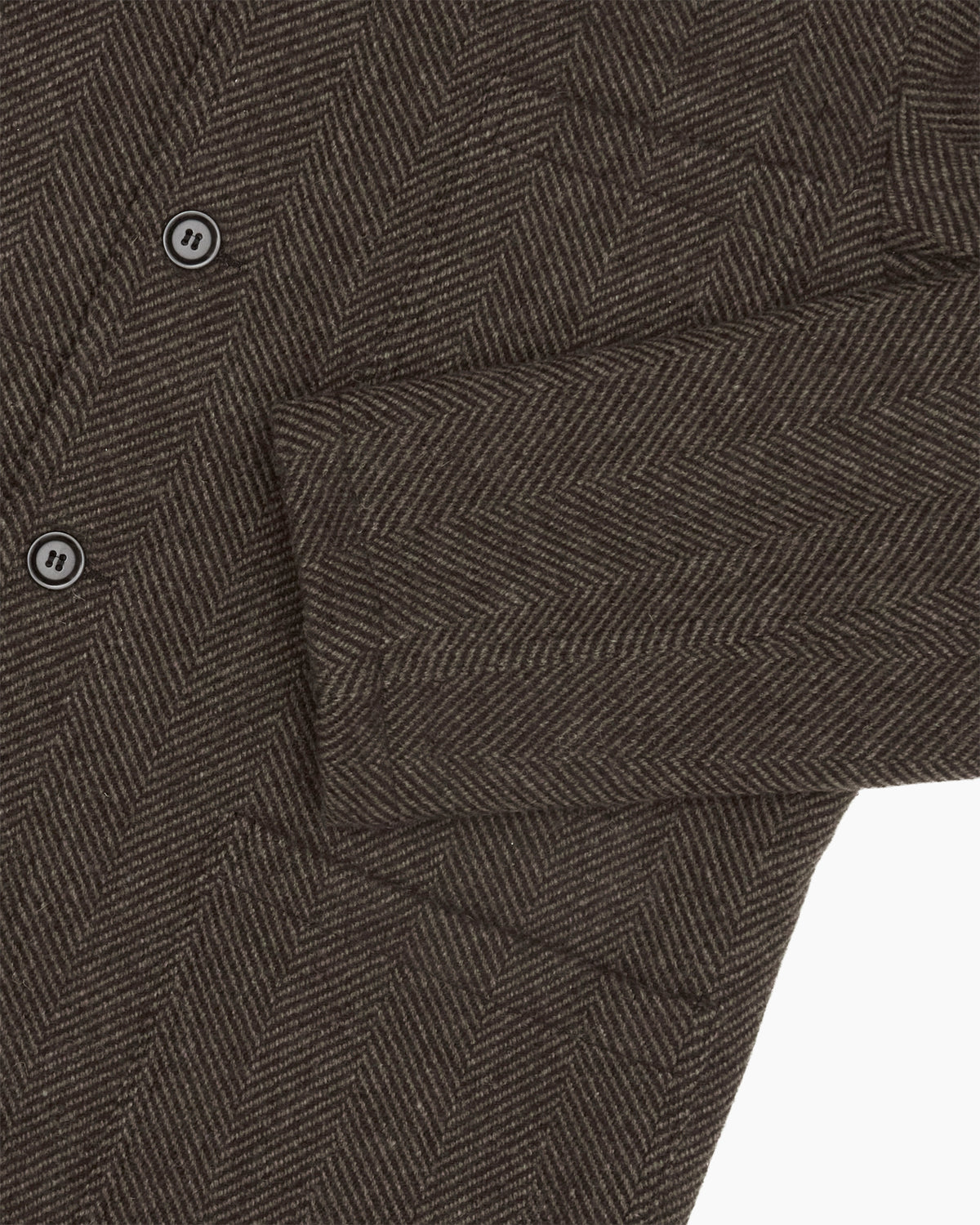 Herringbone Melton Wool Coat