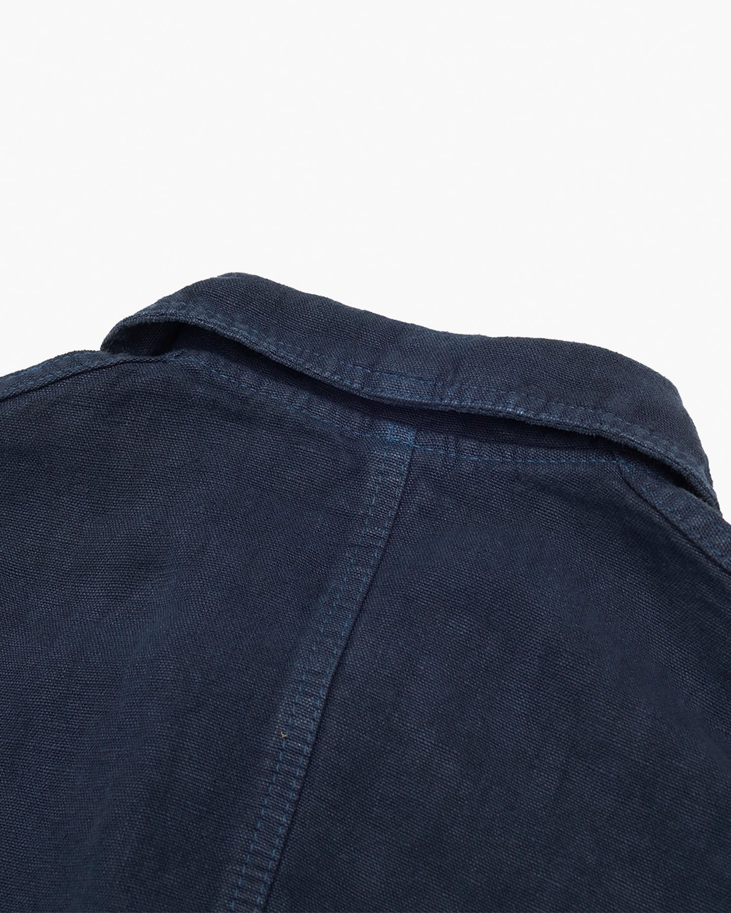 Heavy Linen Workwear Jacket Navy