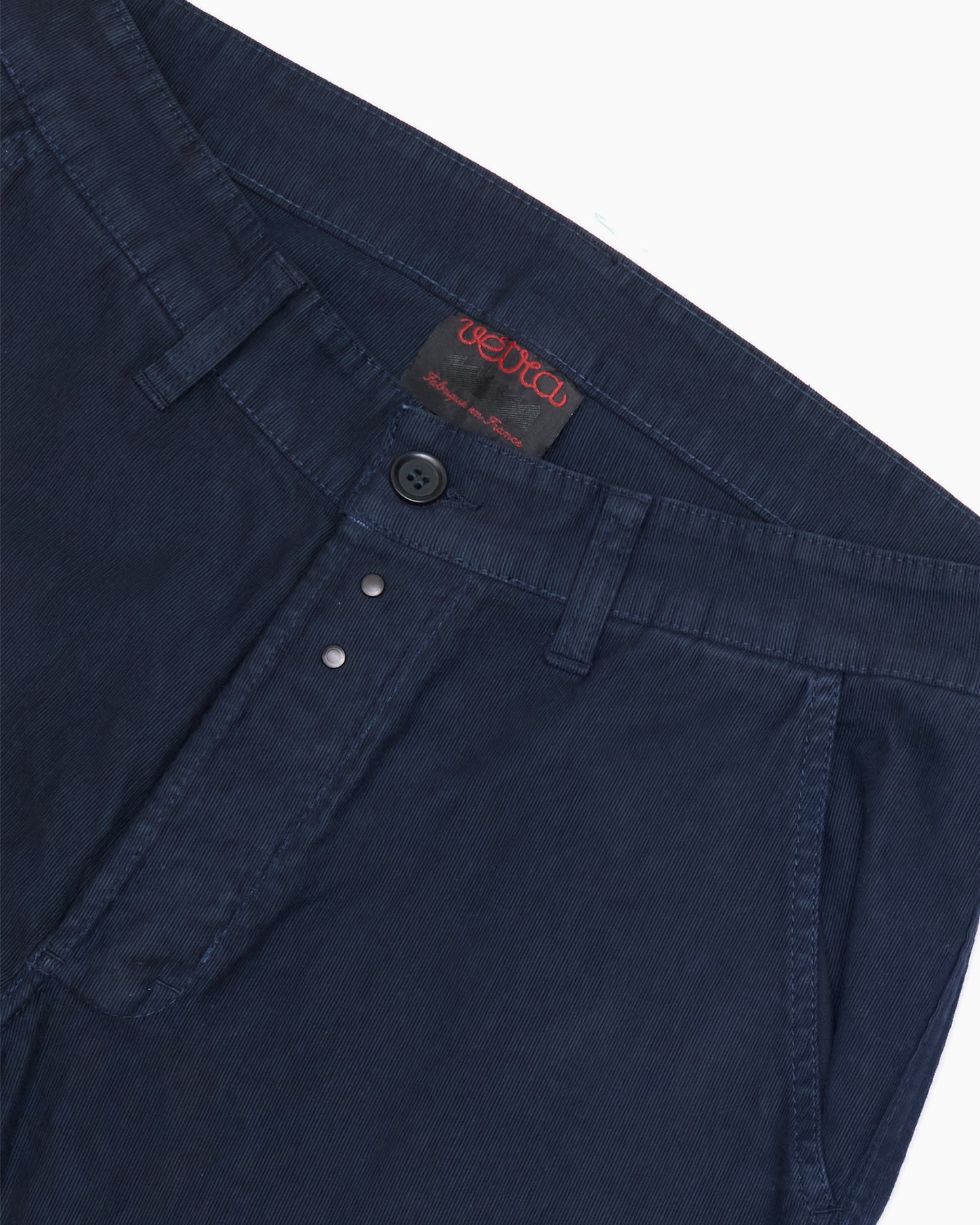 Navy Bedford Cord Trouser