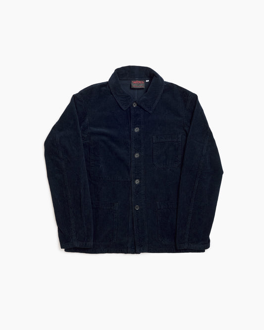 Navy Corduroy Workwear Jacket