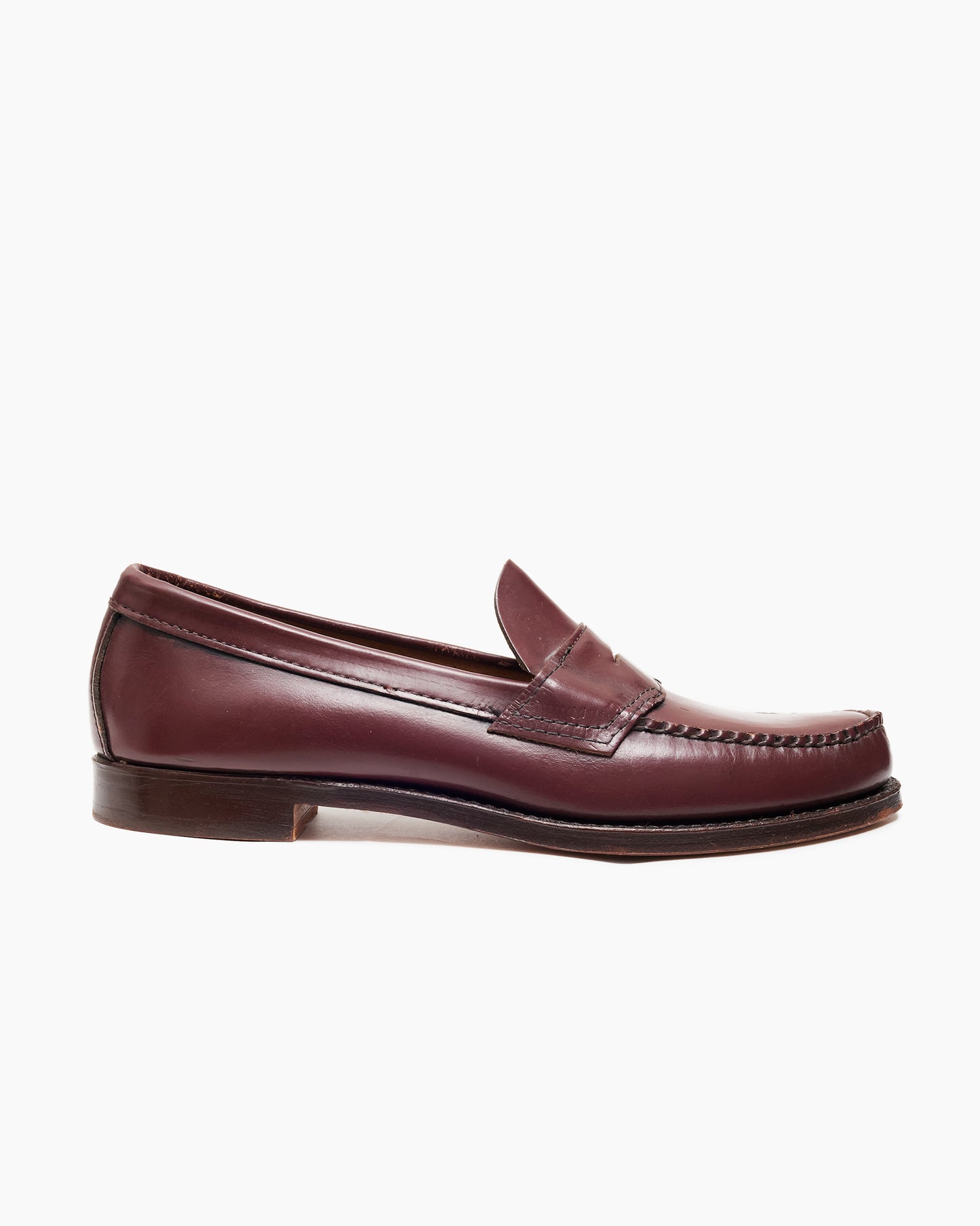 Vintage Burgundy Bass Weejun Penny Loafers