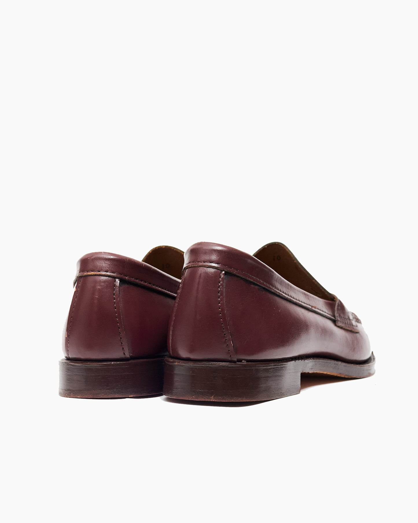 Vintage Burgundy Bass Weejun Penny Loafers